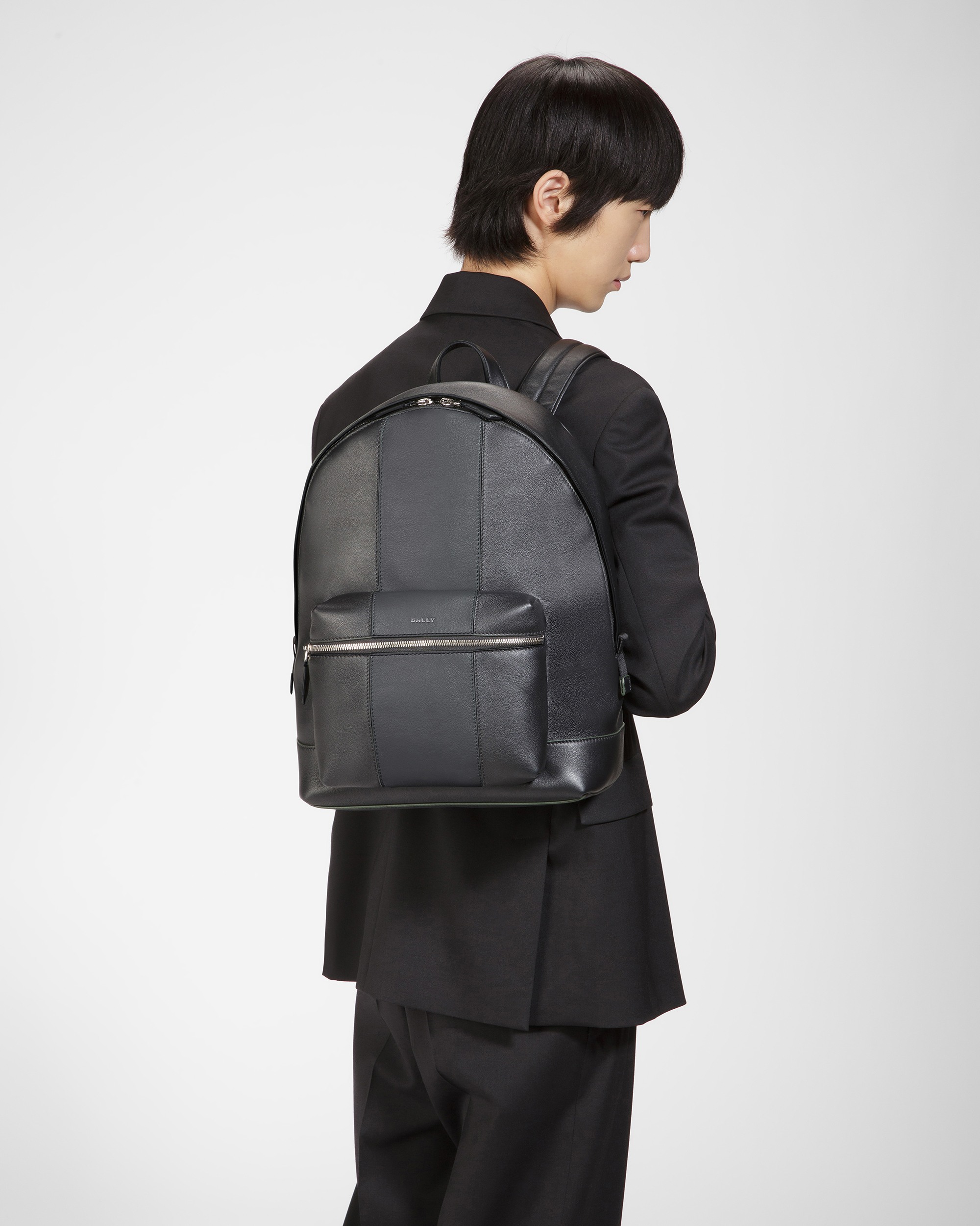 Harper Leather Backpack In Black