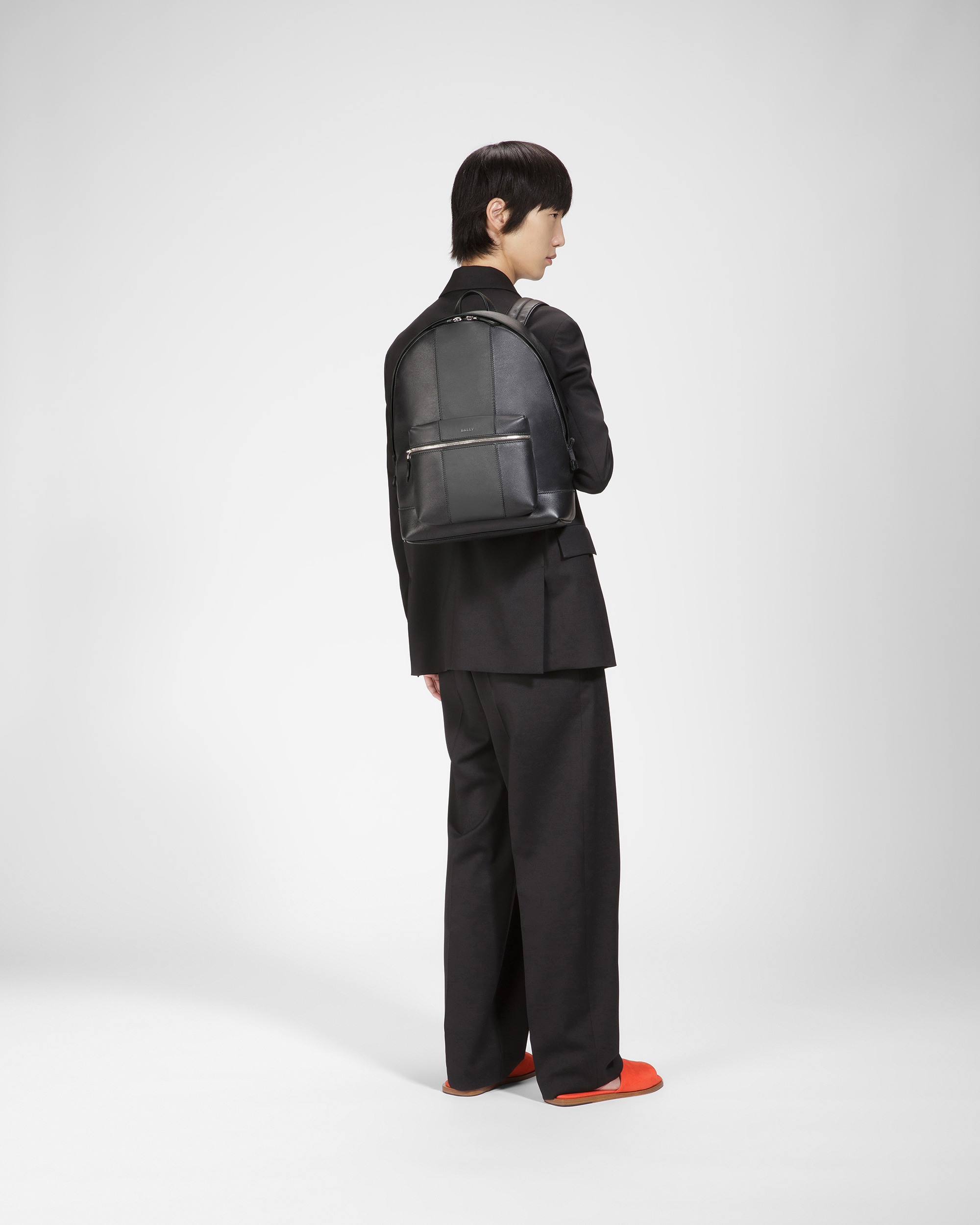 Harper Leather Backpack In Black