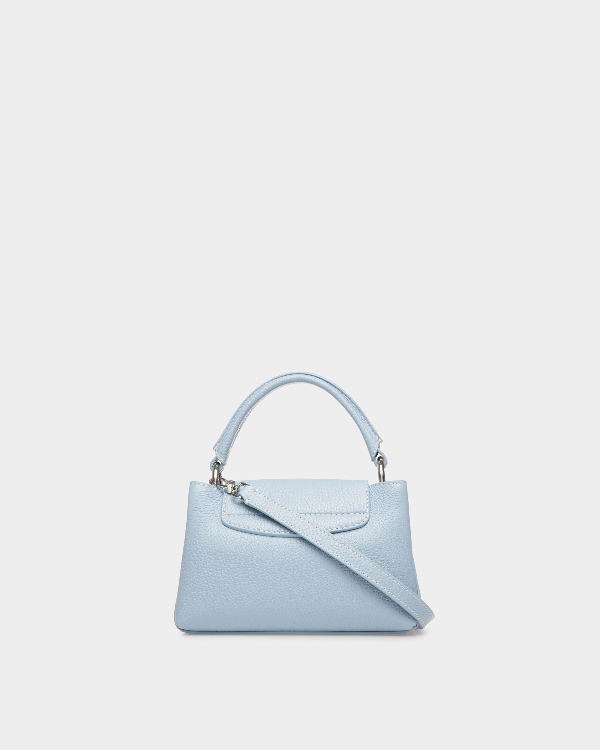 Layka XS Leather Minibag In Light Blue