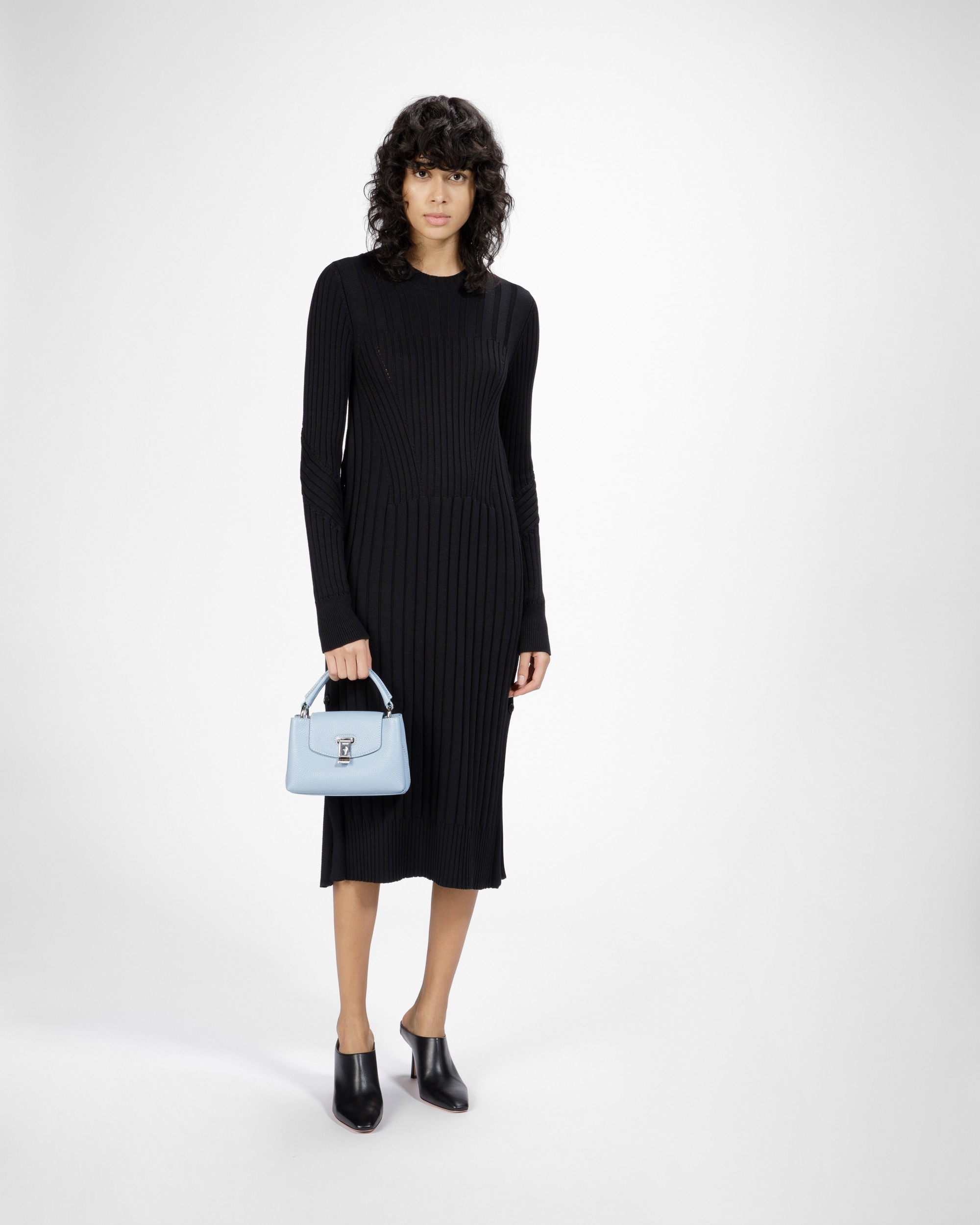 Layka XS Leather Minibag In Light Blue