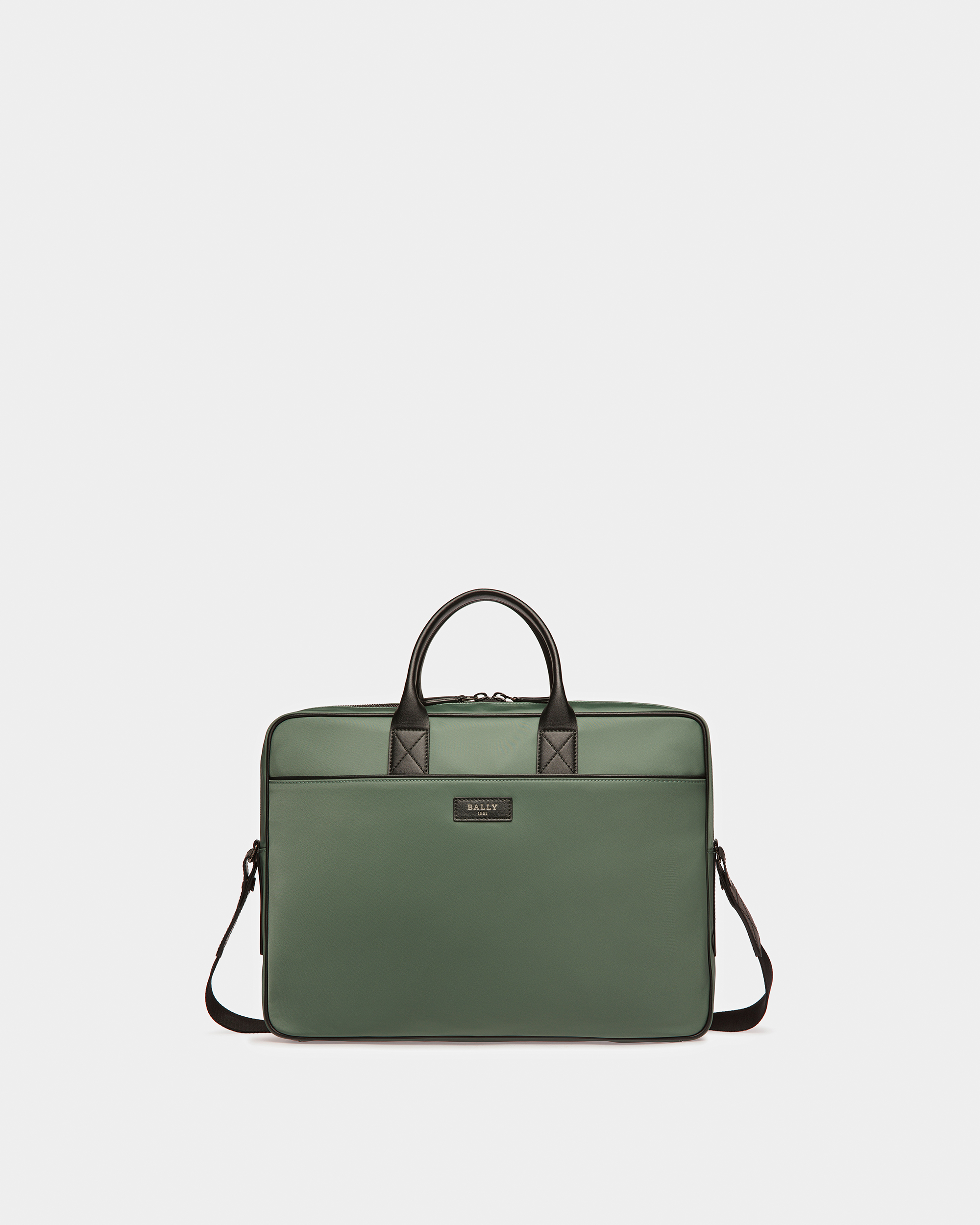 Faldy Nylon Business Bag In Sage