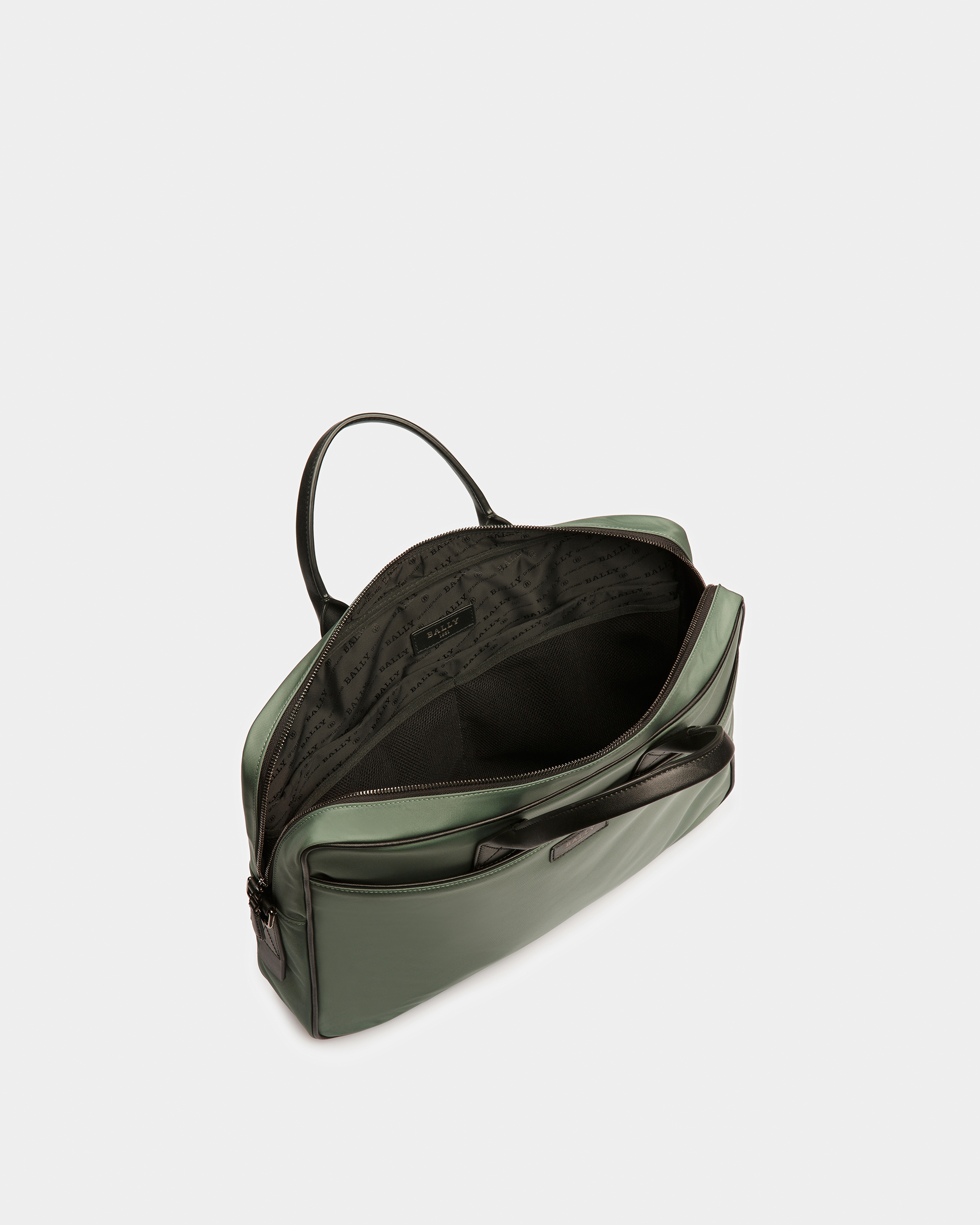 Faldy Nylon Business Bag In Sage