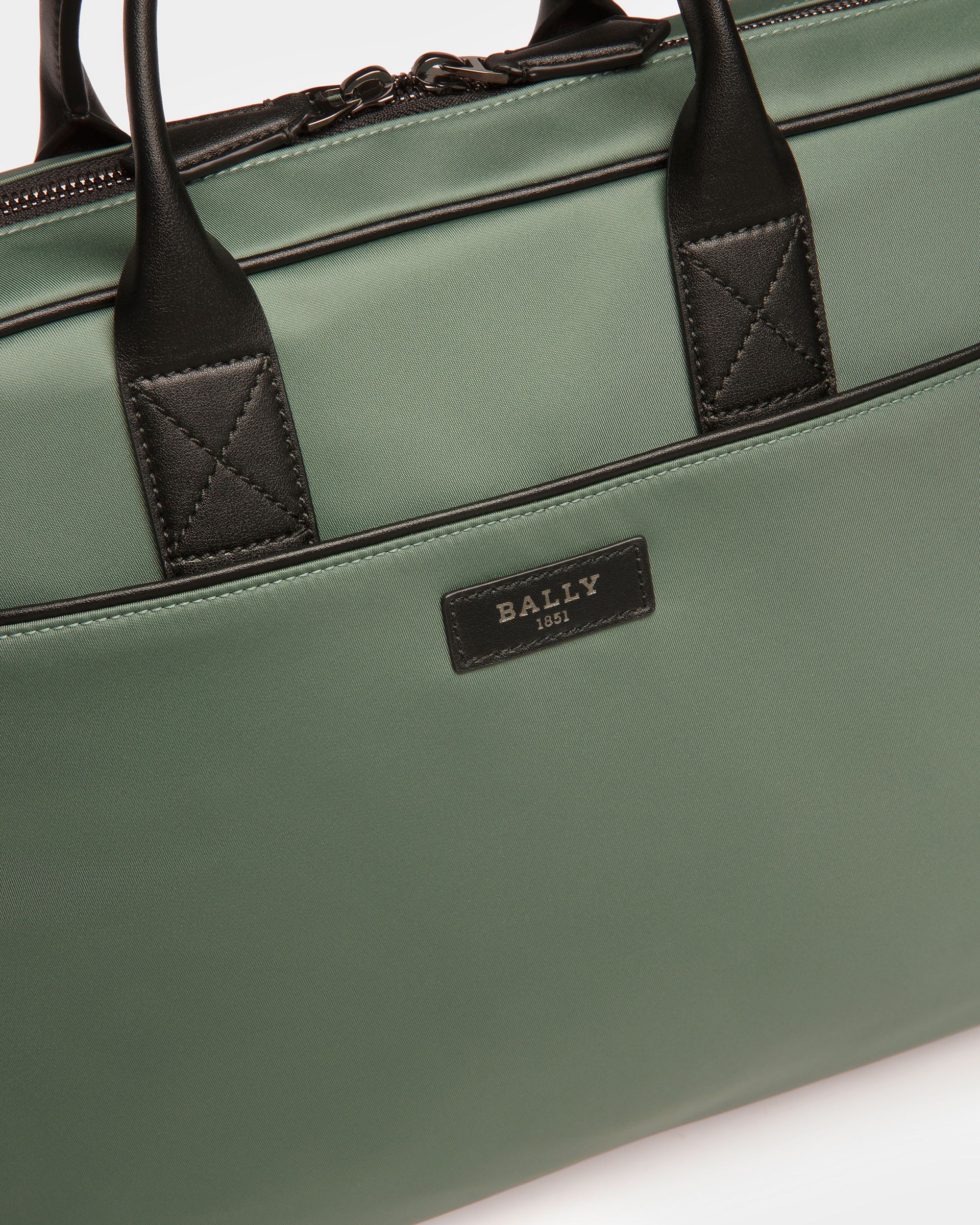 Faldy Nylon Business Bag In Sage