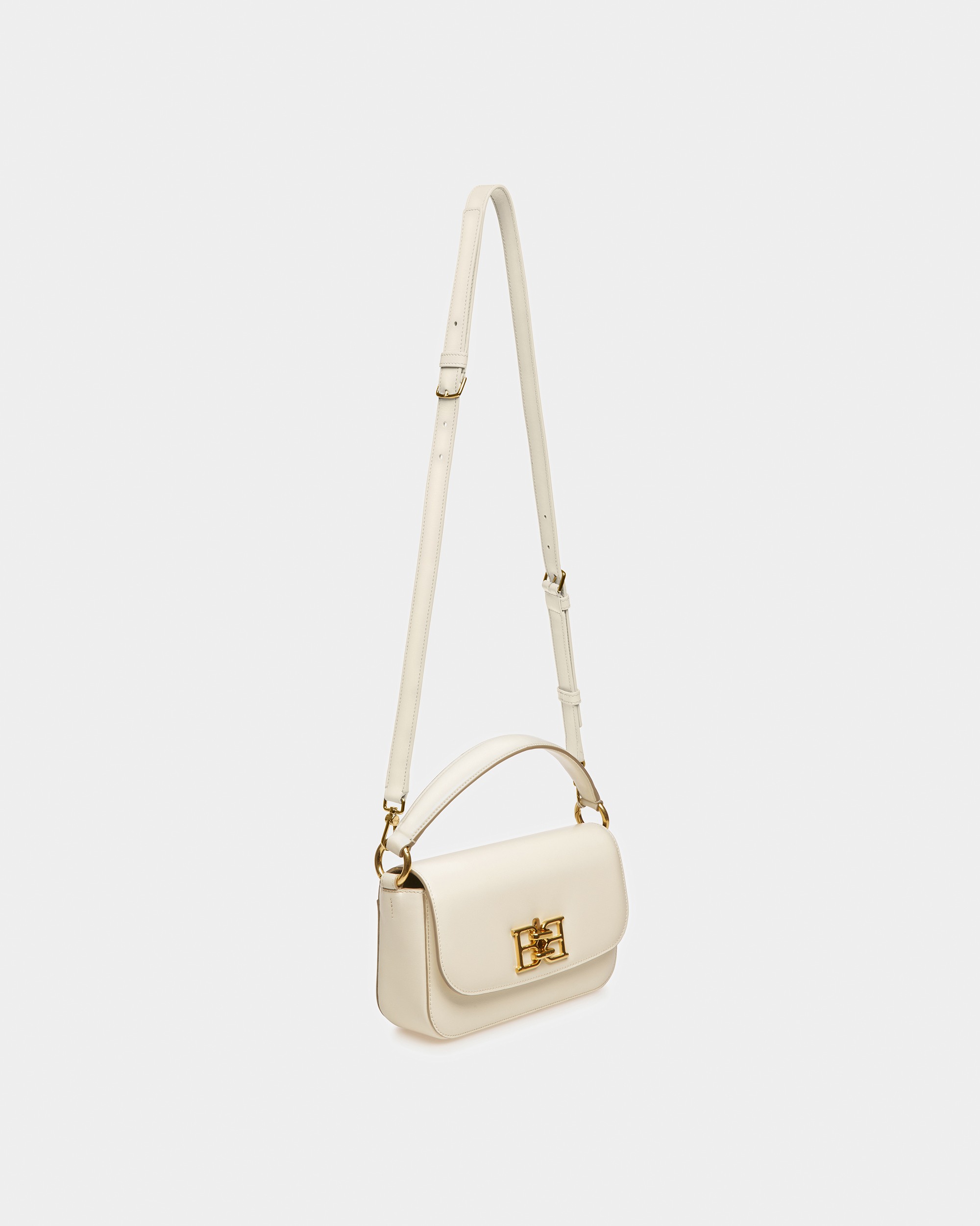 Brodye Leather Crossbody Bag In Bone