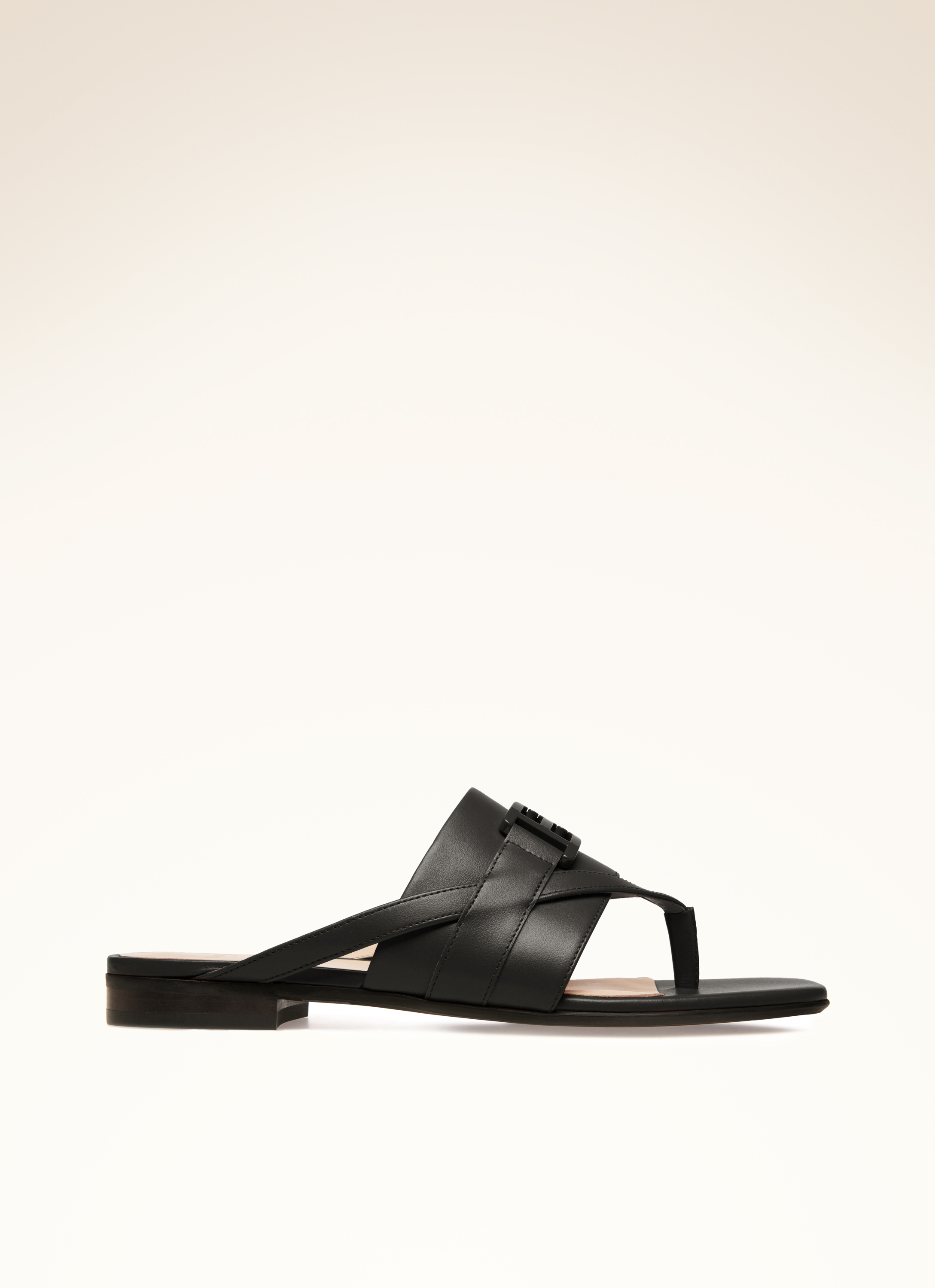 Elia Flat-Tnl Leather Flat Sandals