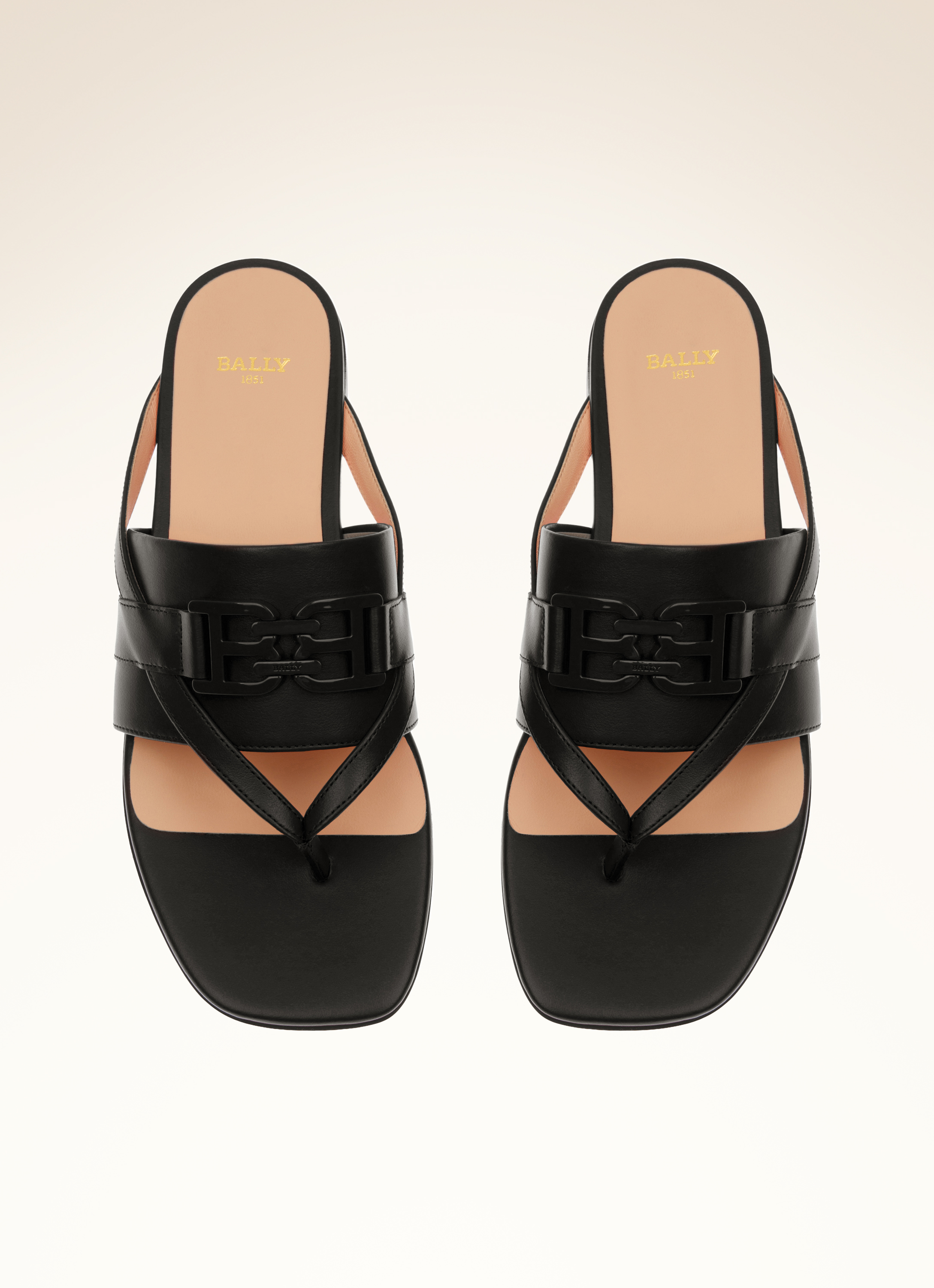 Elia Flat-Tnl Leather Flat Sandals