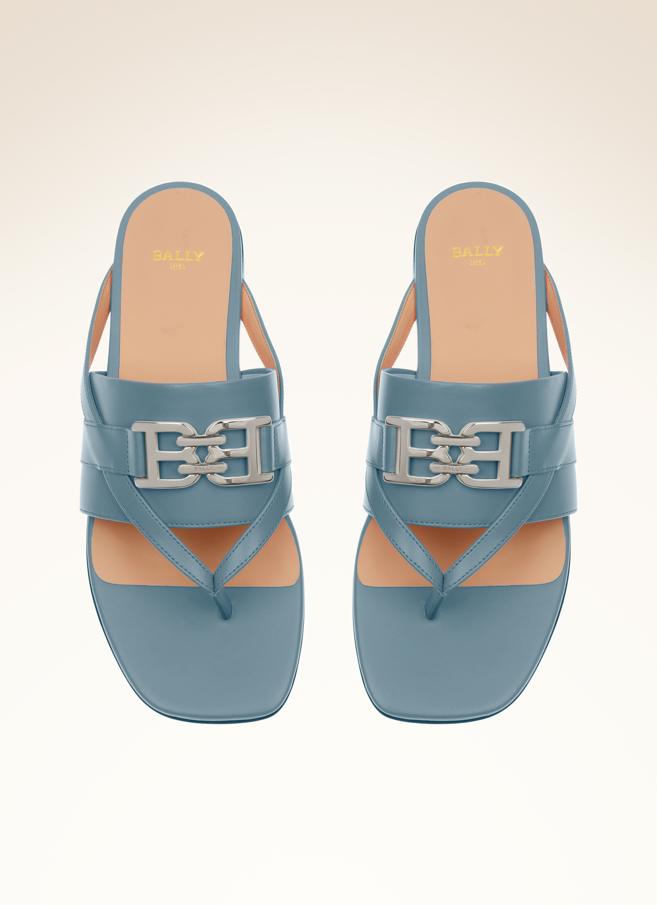 Elia Flat Leather Flat Sandals
