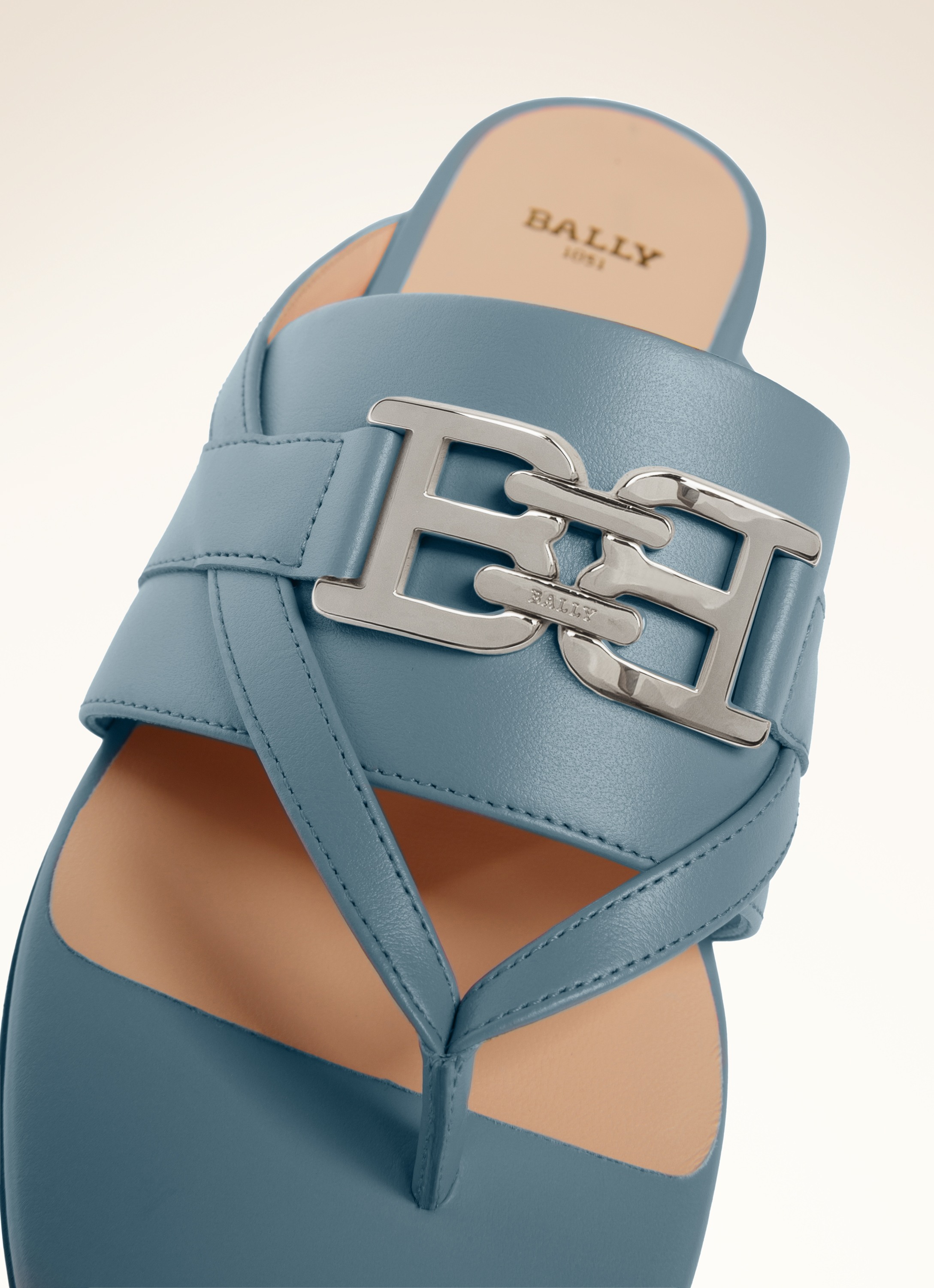 Elia Flat Leather Flat Sandals