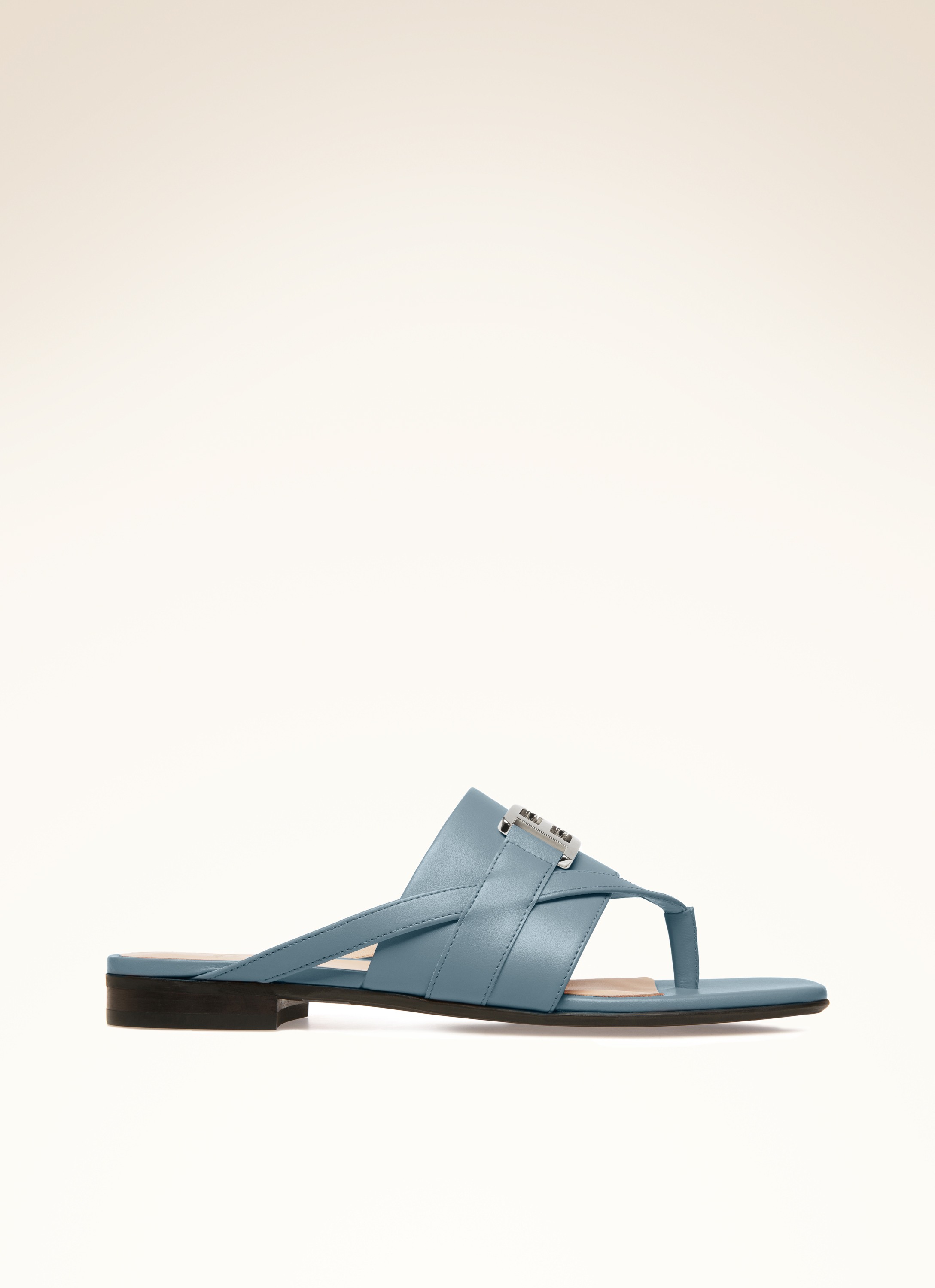 Elia Flat Leather Flat Sandals
