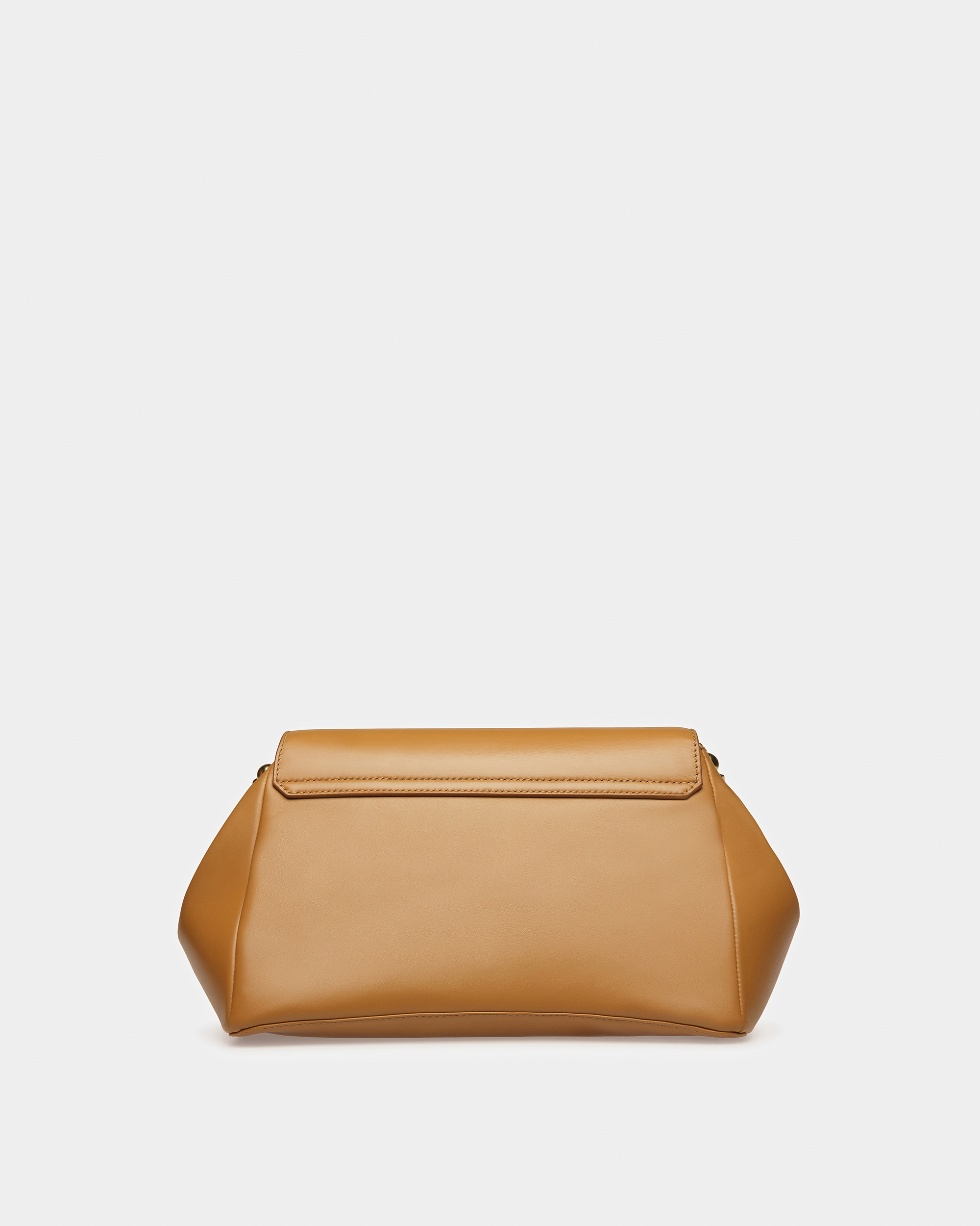 Emblem Shoulder Bag In Plain Leather