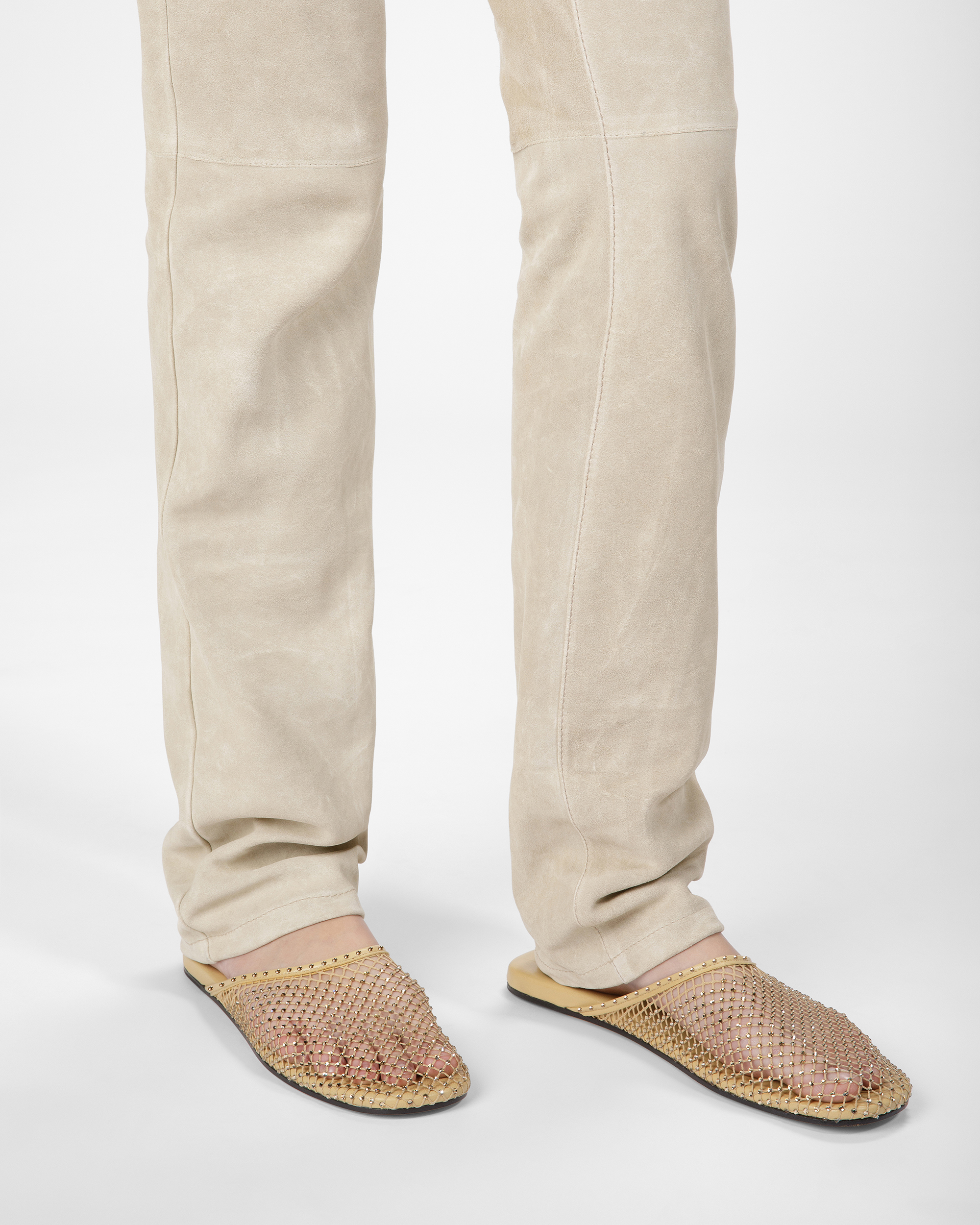 Greek-W Leather Flat Sandals