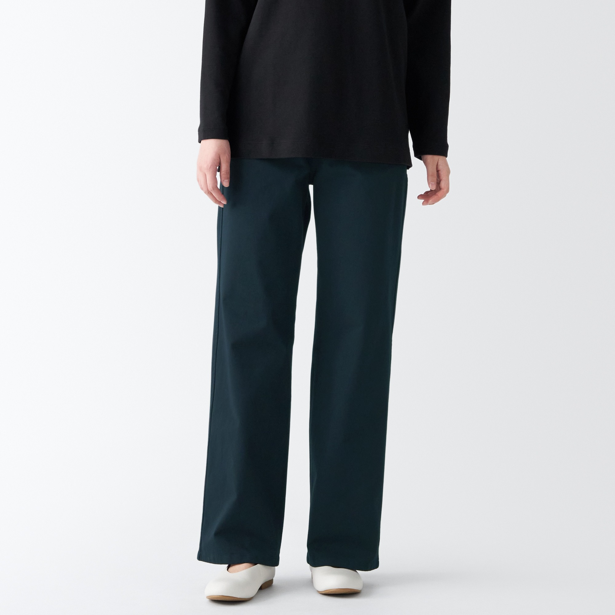 4-Way stretch chino Wide straight pants