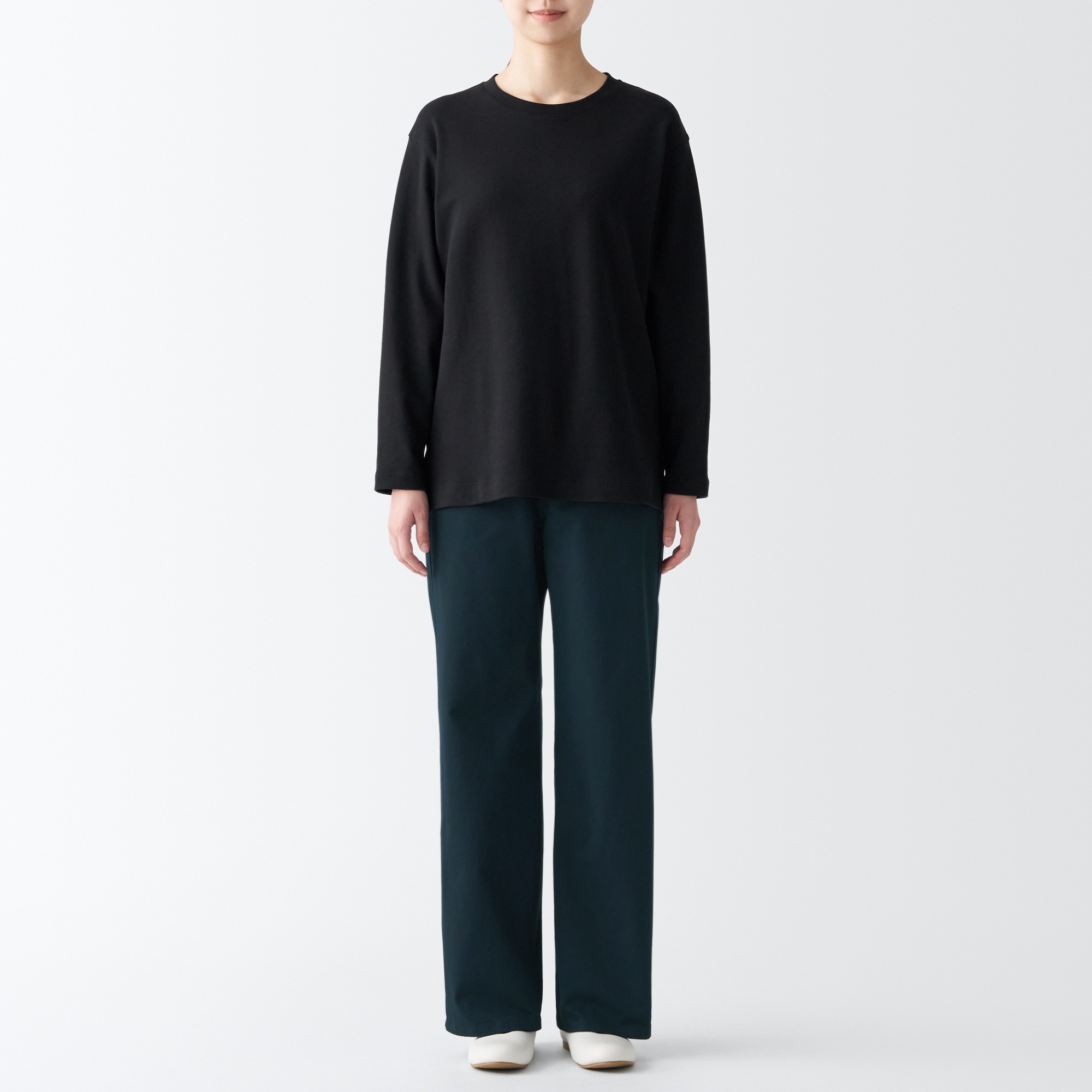4-Way stretch chino Wide straight pants