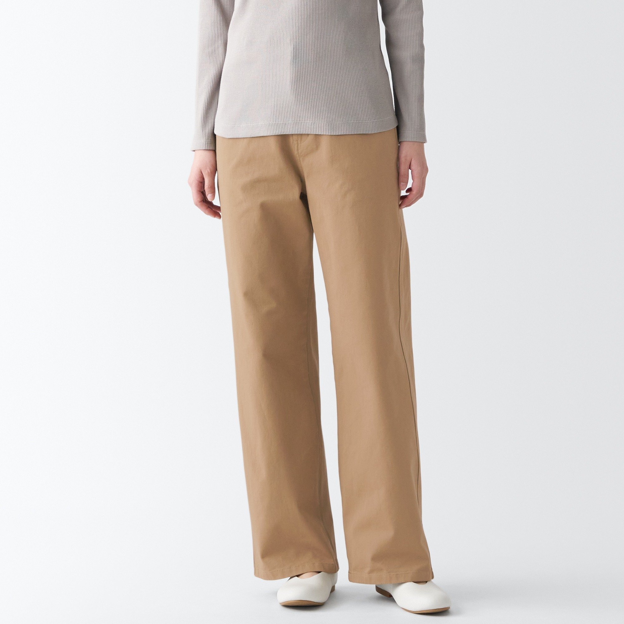 4-Way stretch chino Wide straight pants