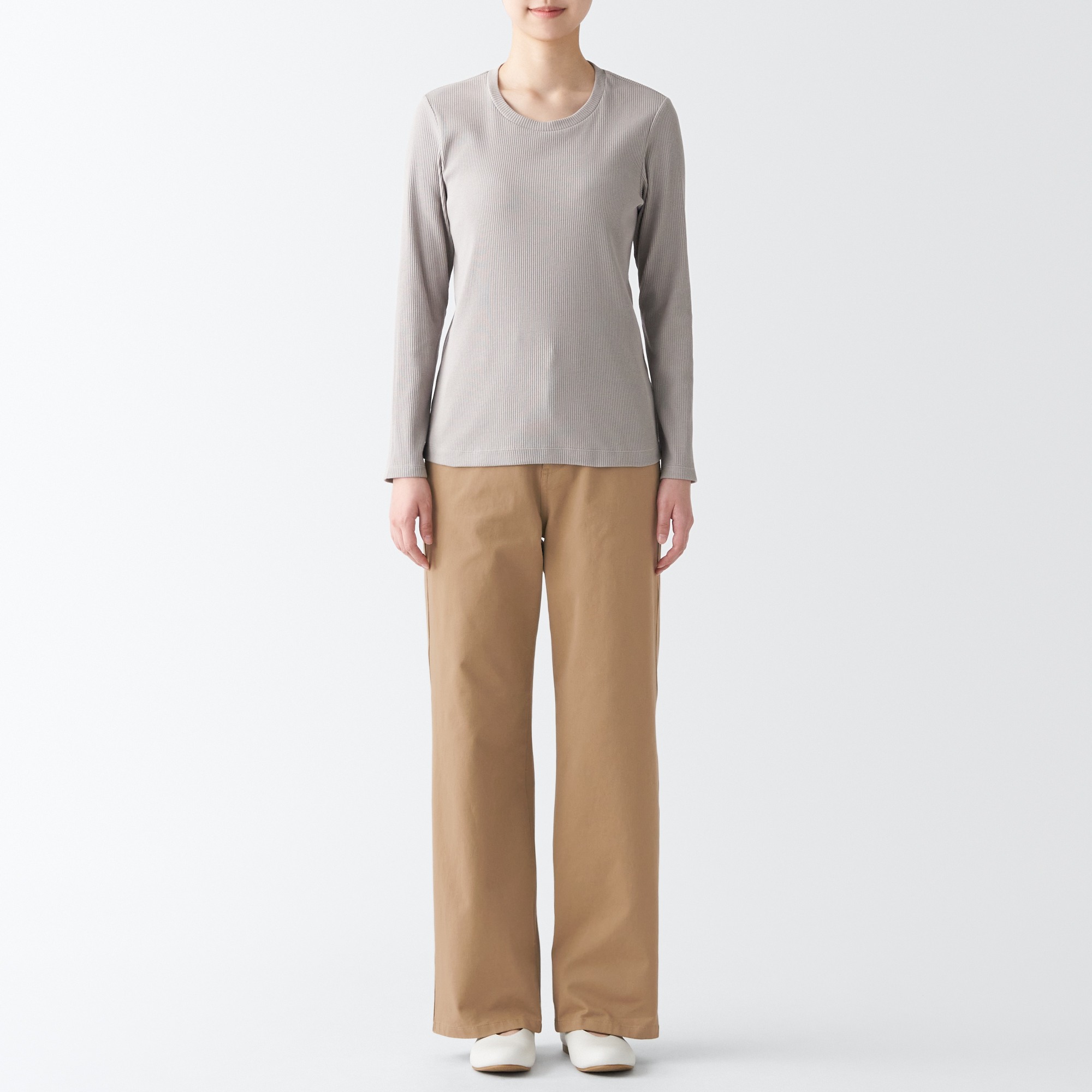 4-Way stretch chino Wide straight pants