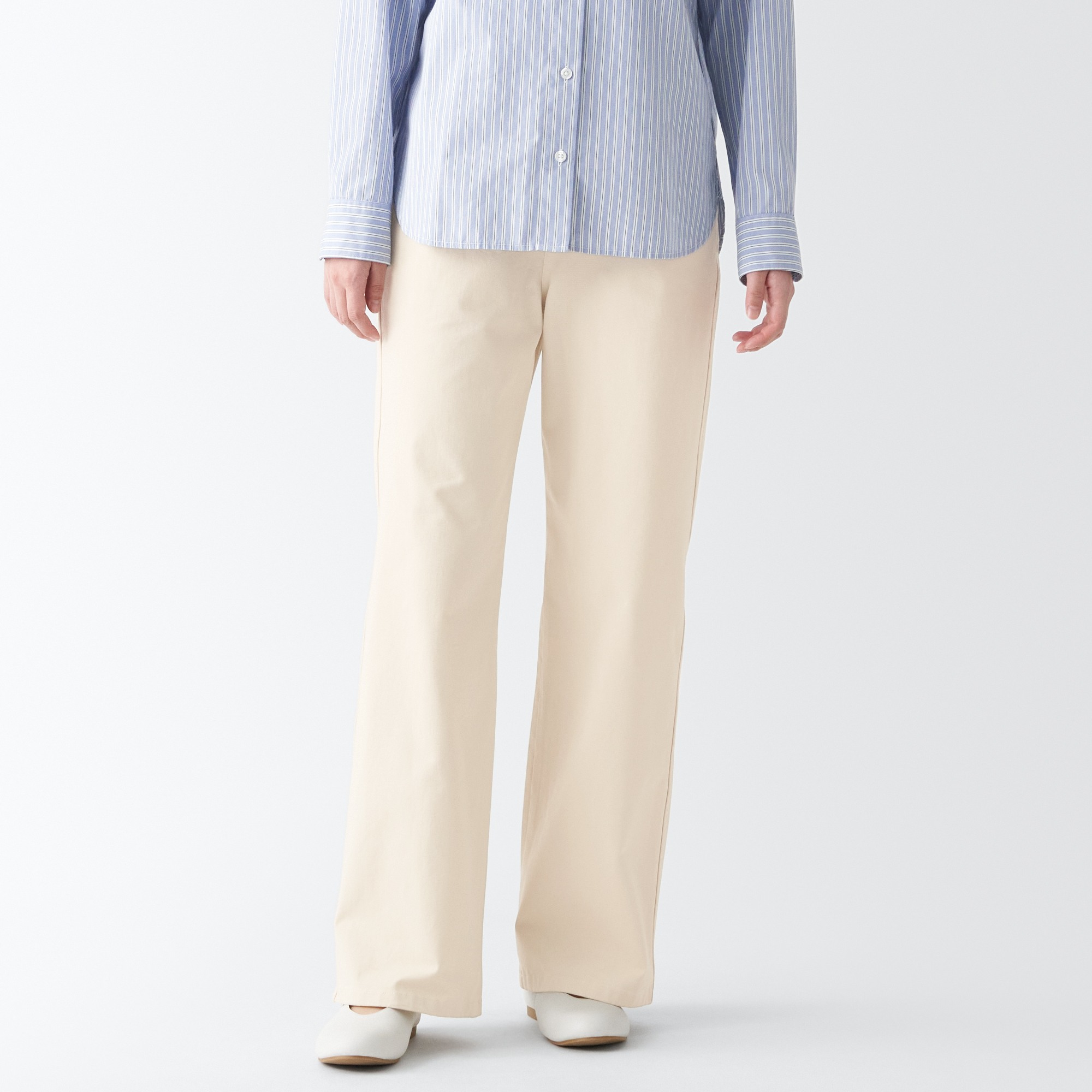 4-Way stretch chino Wide straight pants