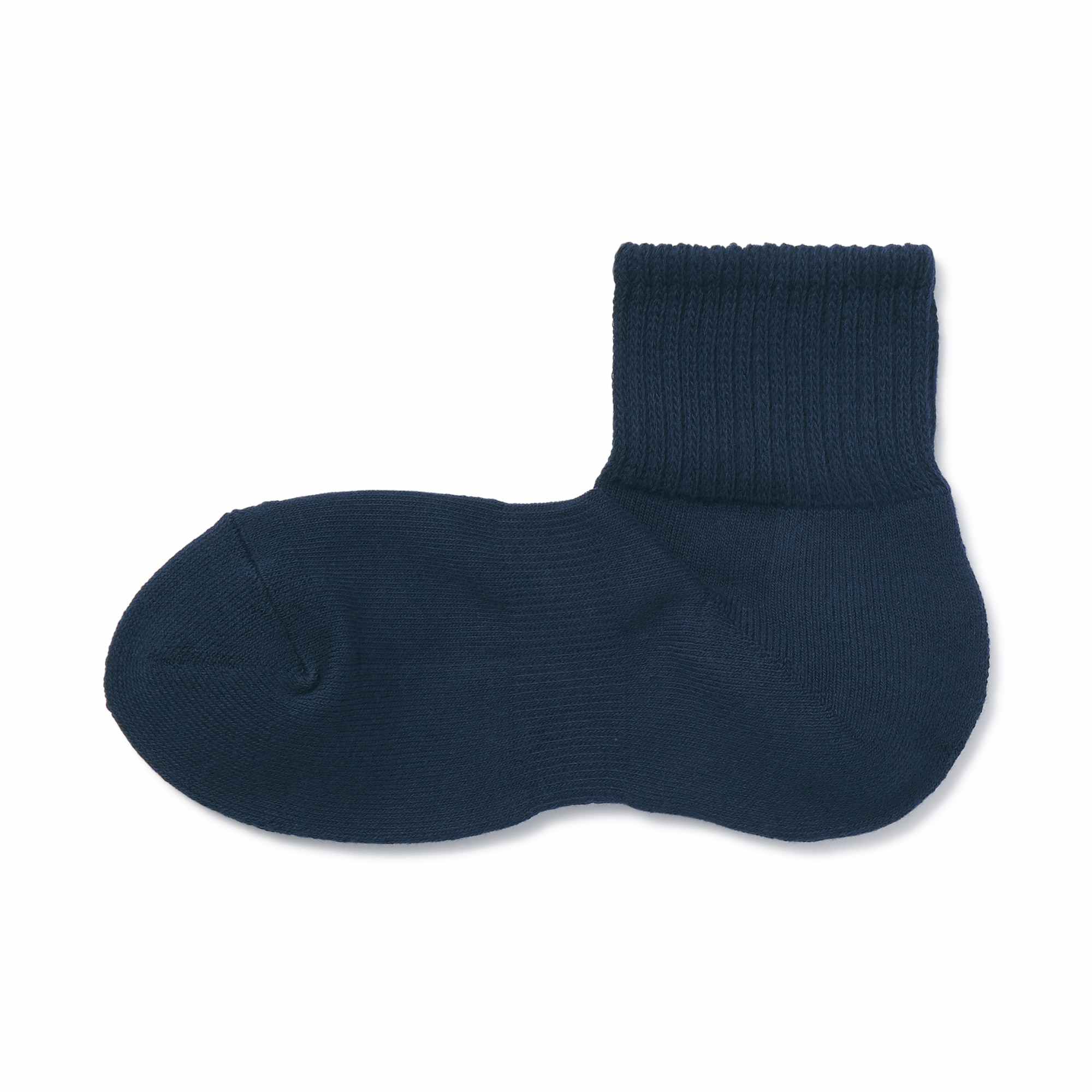 Right Angle Pile Short Socks(Plain)