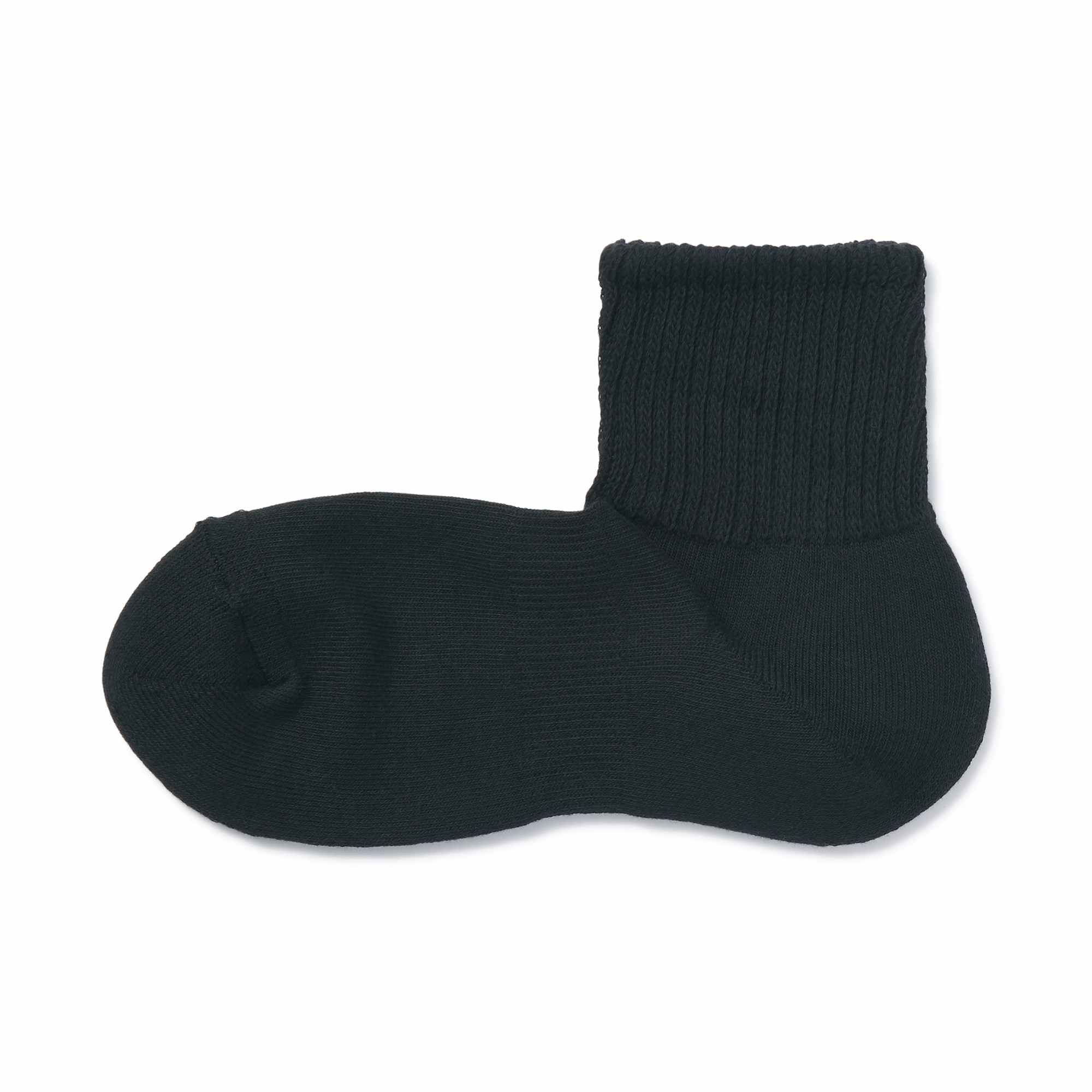 Right Angle Pile Short Socks(Plain)