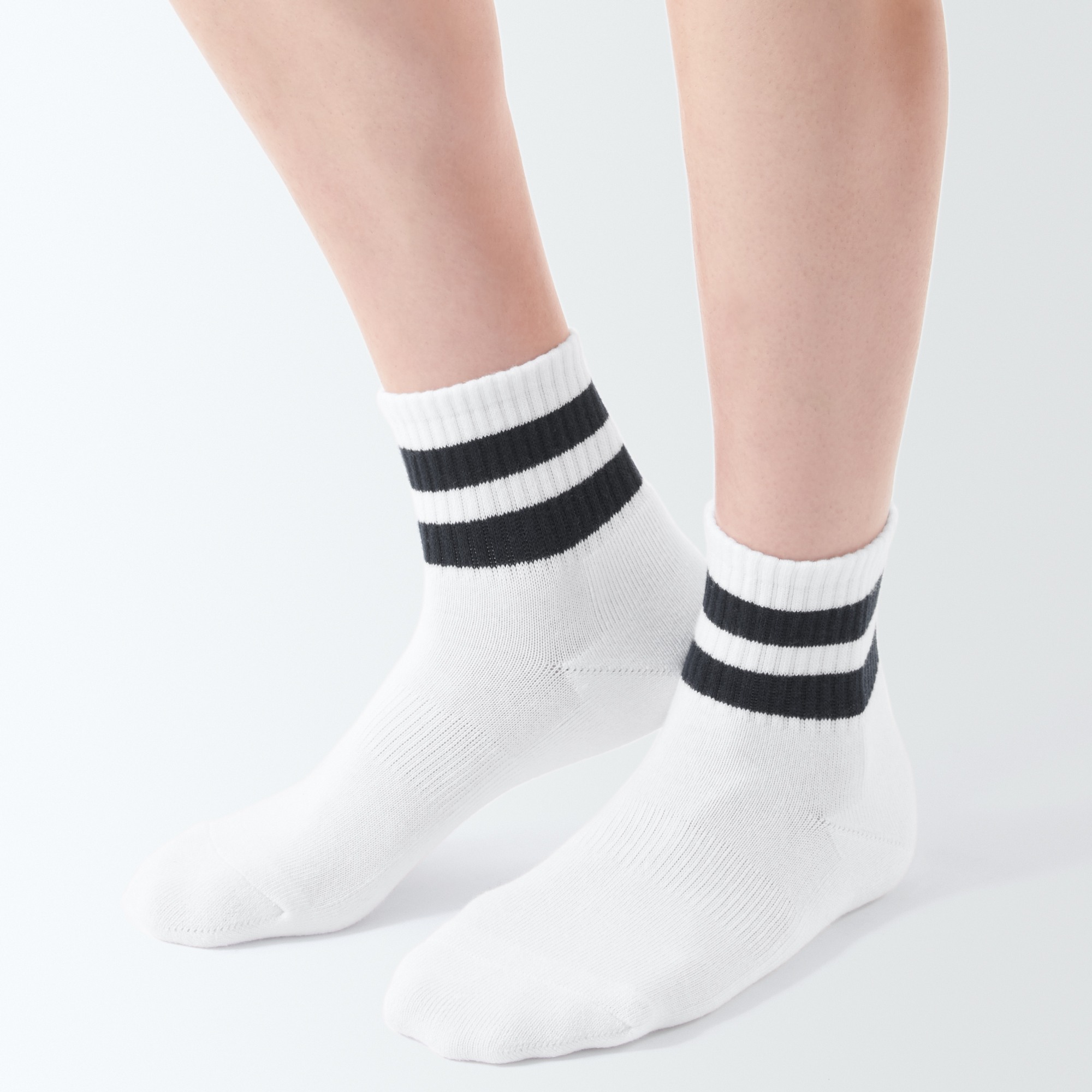 Right Angle Pile Short Socks(Line)