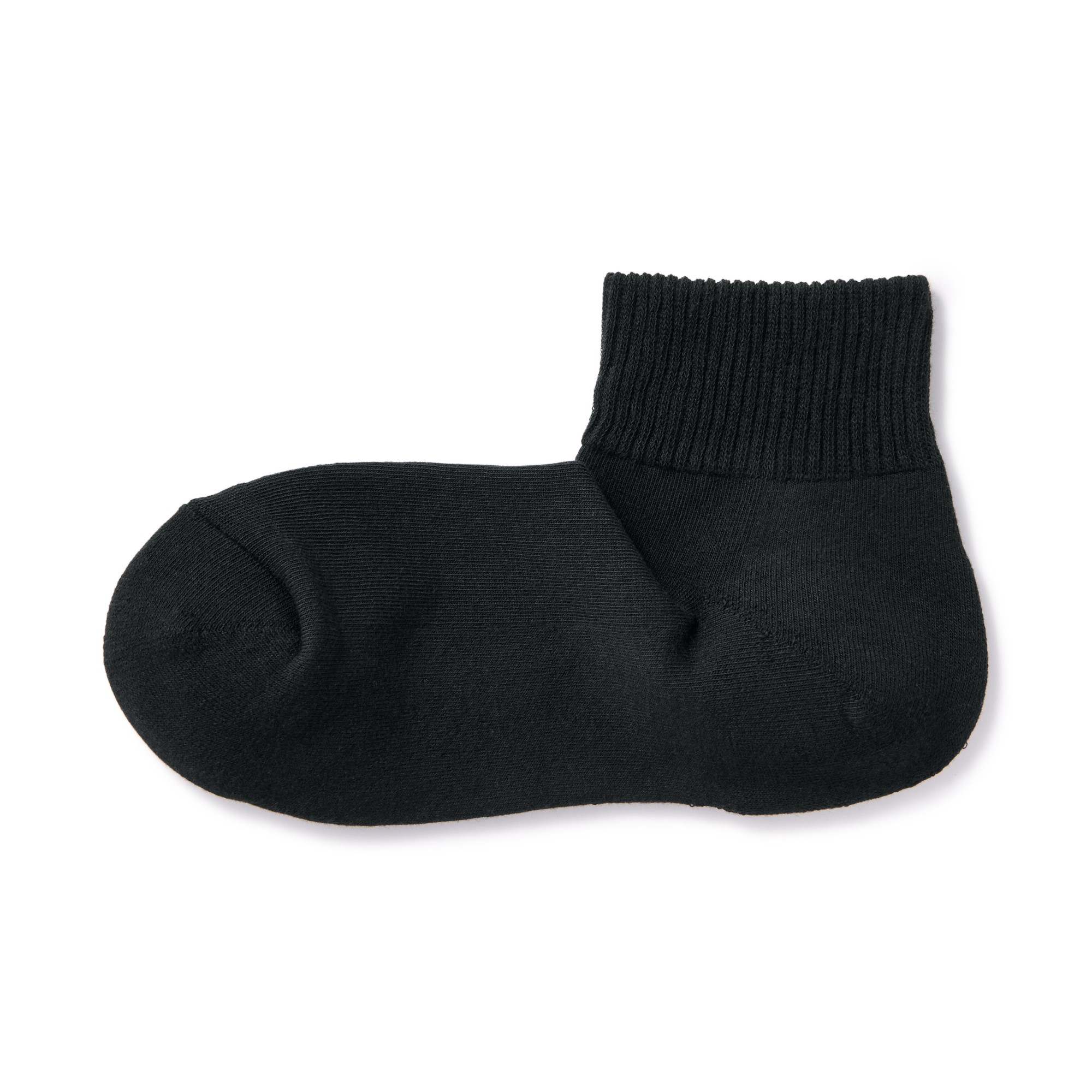 Right Angle Pile Short Socks(Plain)