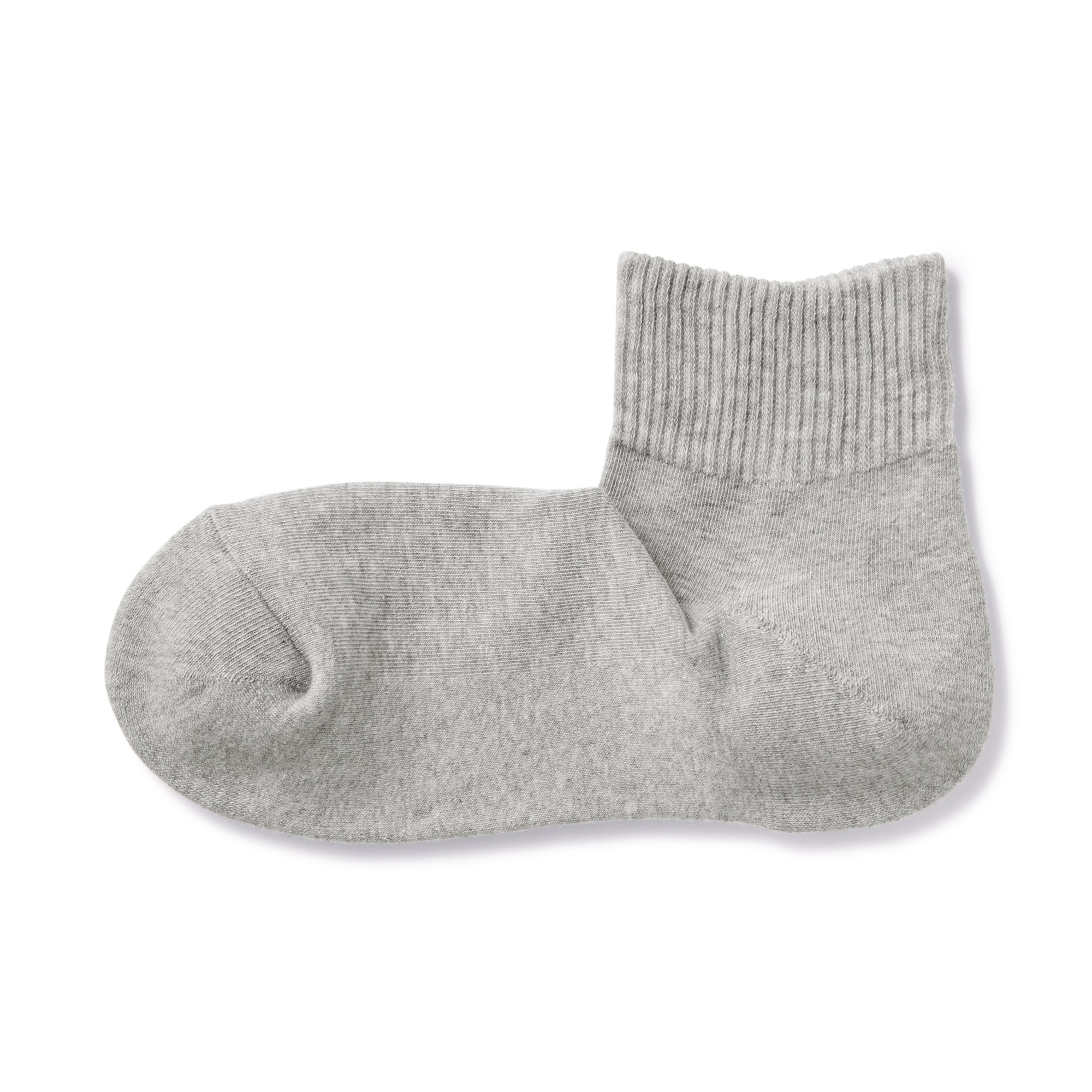 Right Angle Pile Short Socks(Plain)
