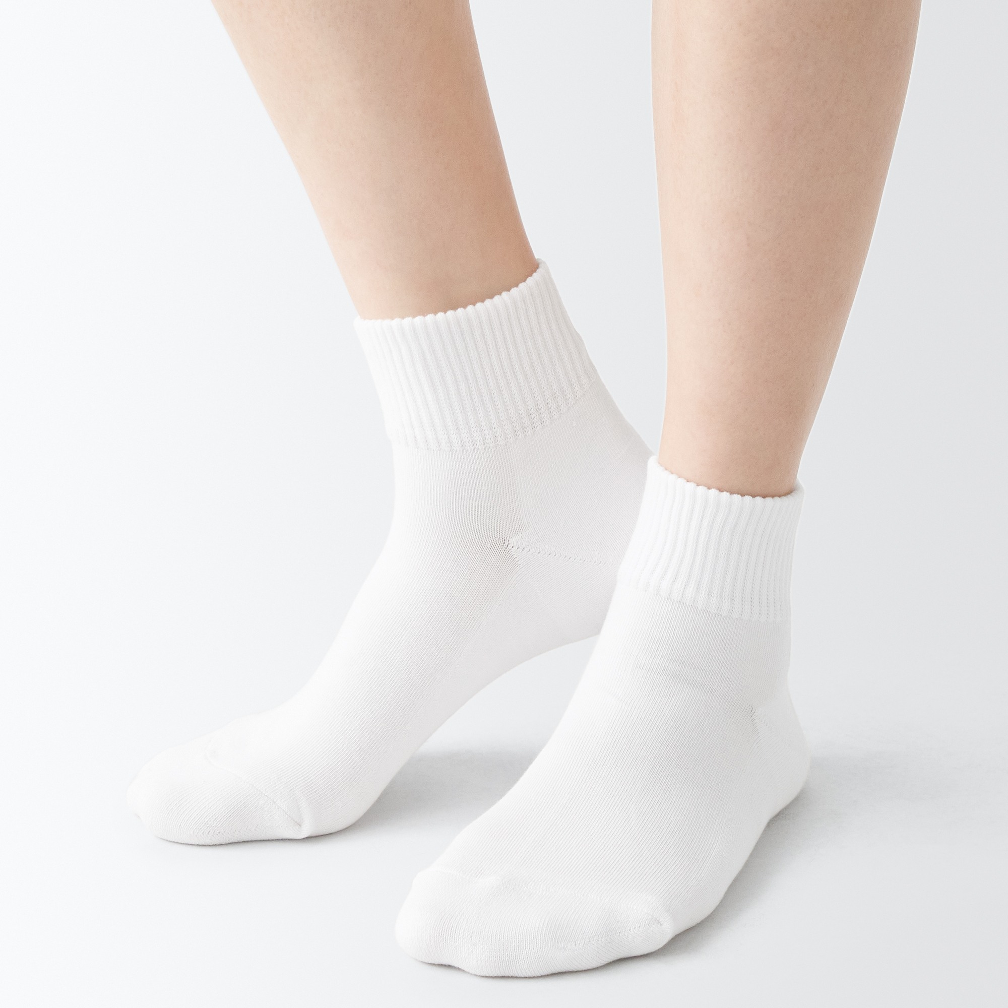 Right Angle Pile Short Socks(Plain)