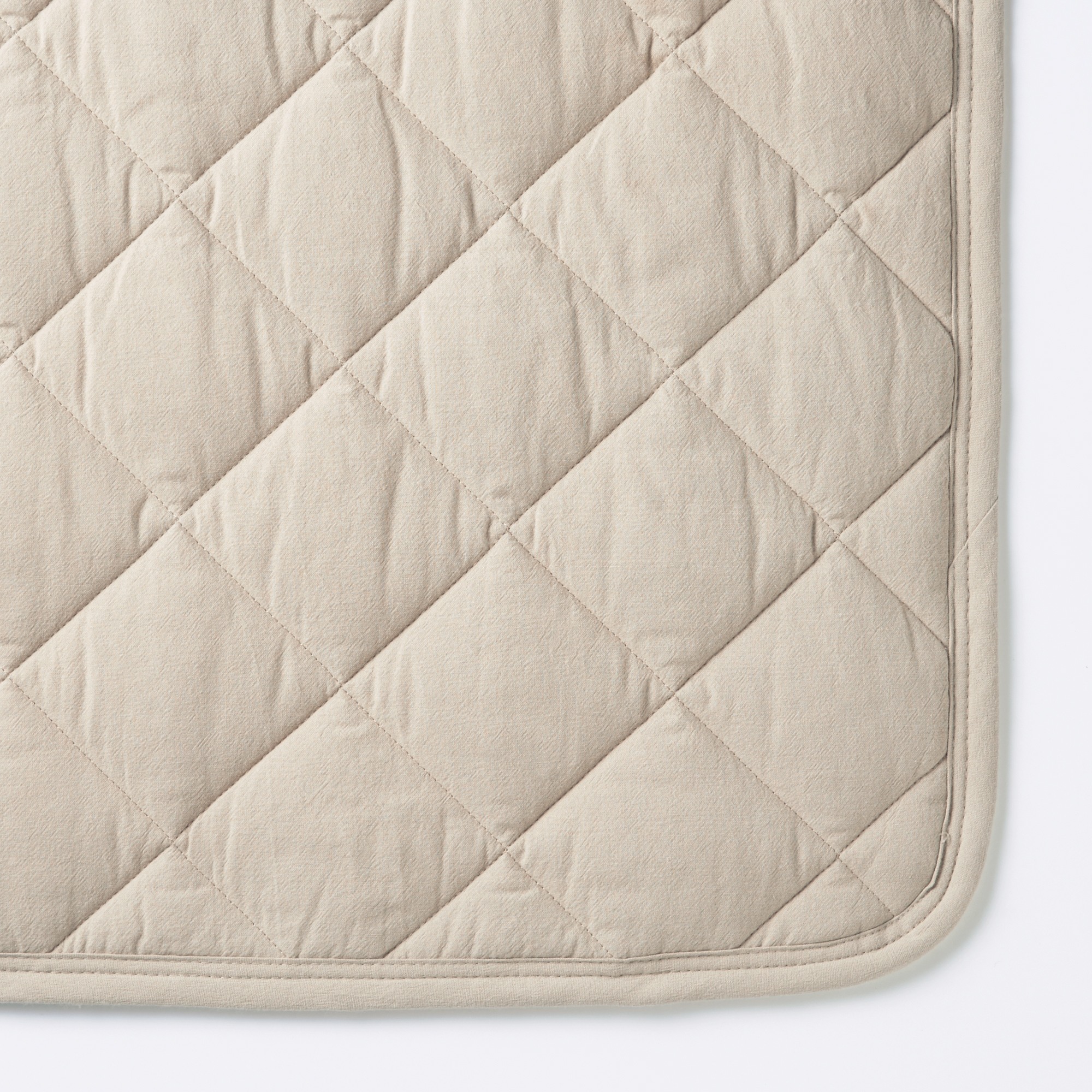 MUJI | WASHEDCOTTON QUILTED RUG BEIGE