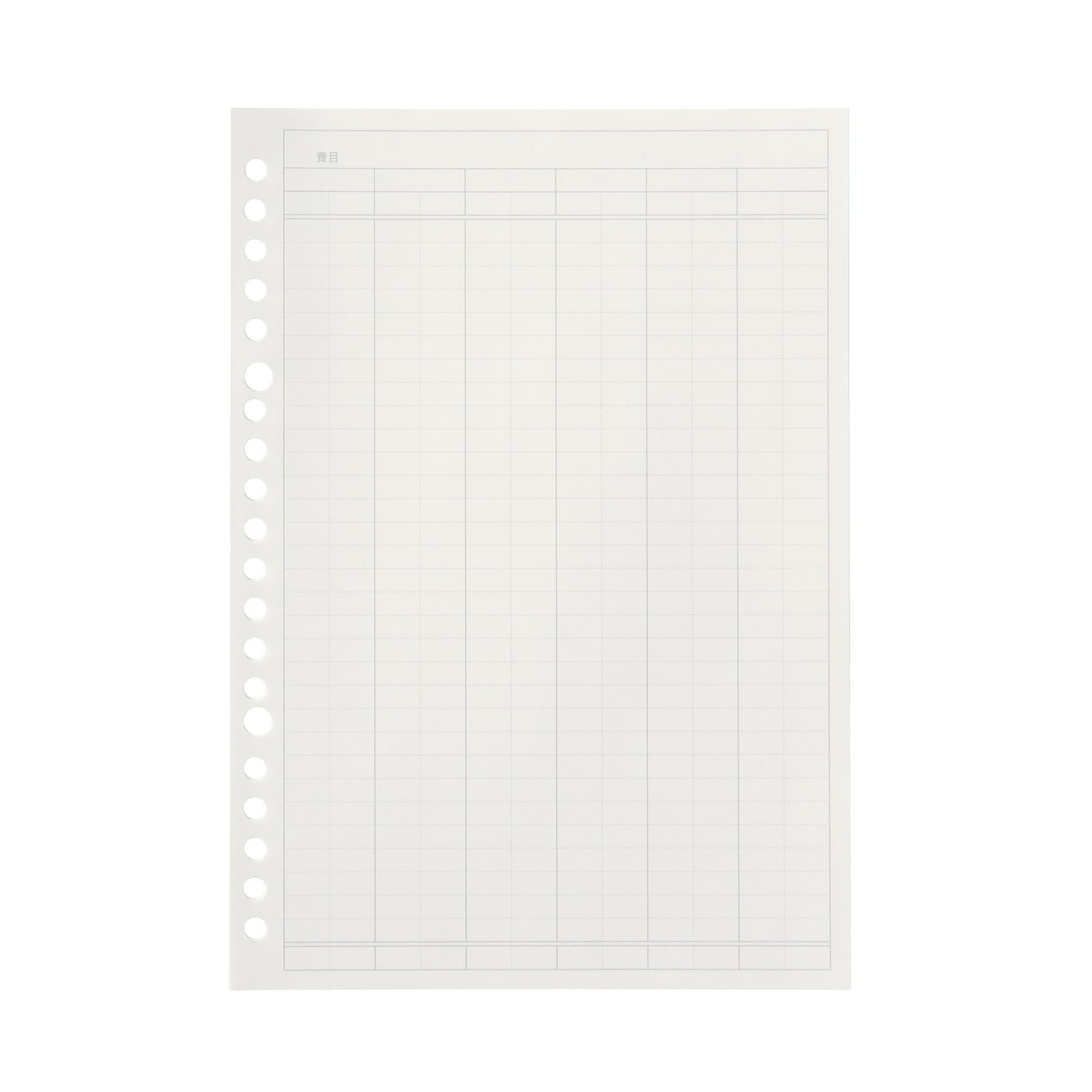 Loose leaf papers Refill Budget book