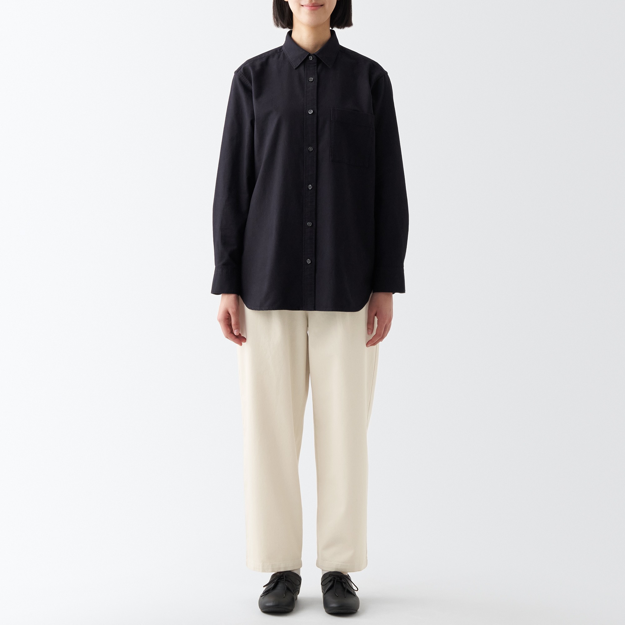 Kapok blend tuck pants