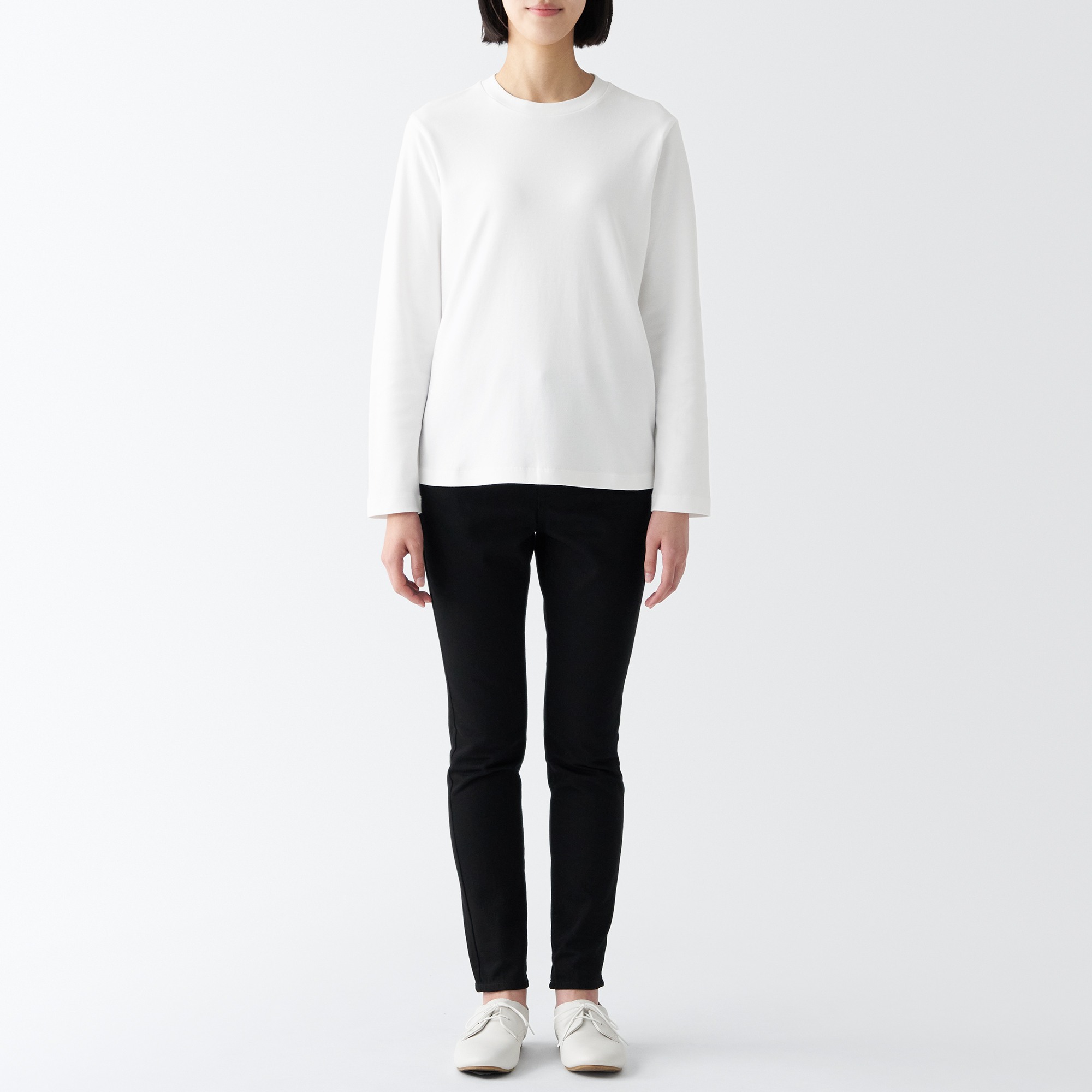 MUJI | Interlock Long Sleeve T-shirt