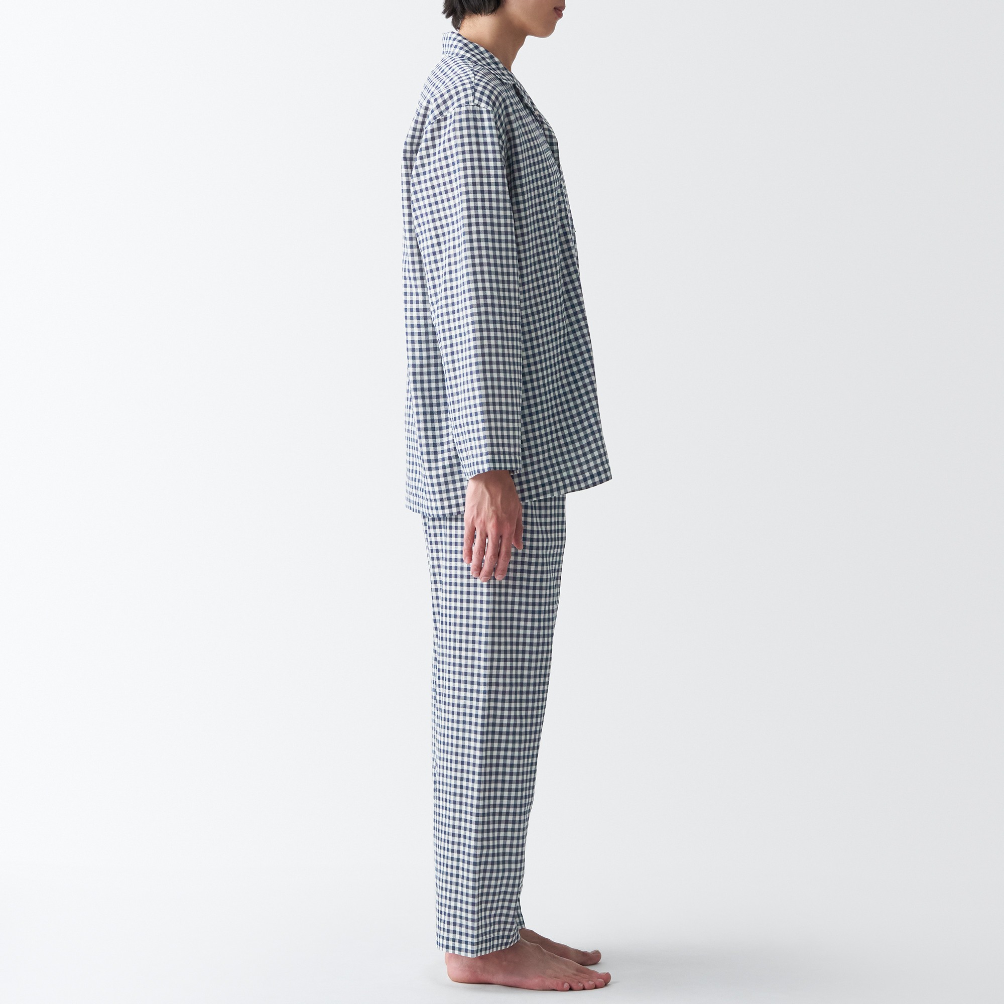 Side Seamless Double Gauze long sleeves Pajamas