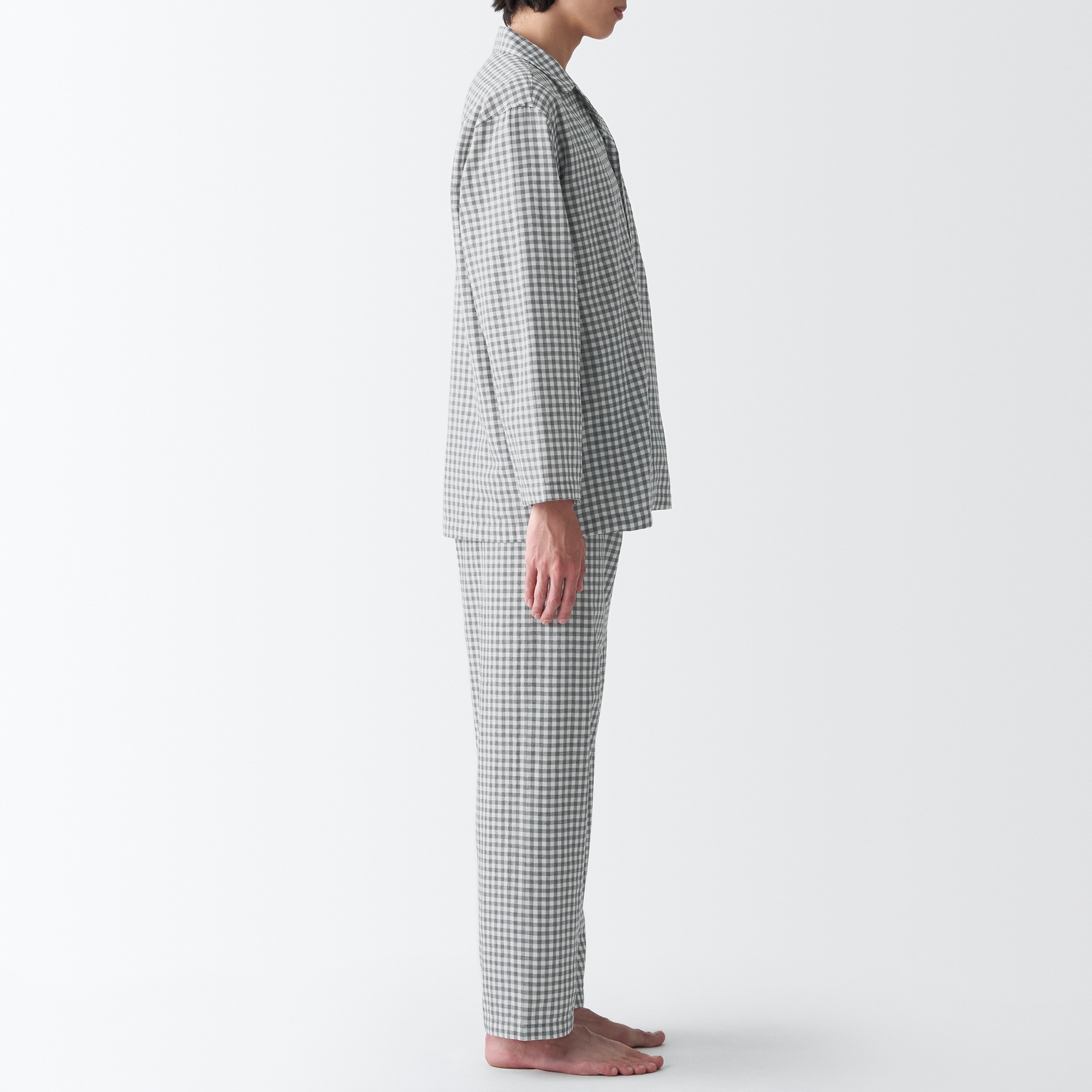 Side Seamless Double Gauze long sleeves Pajamas