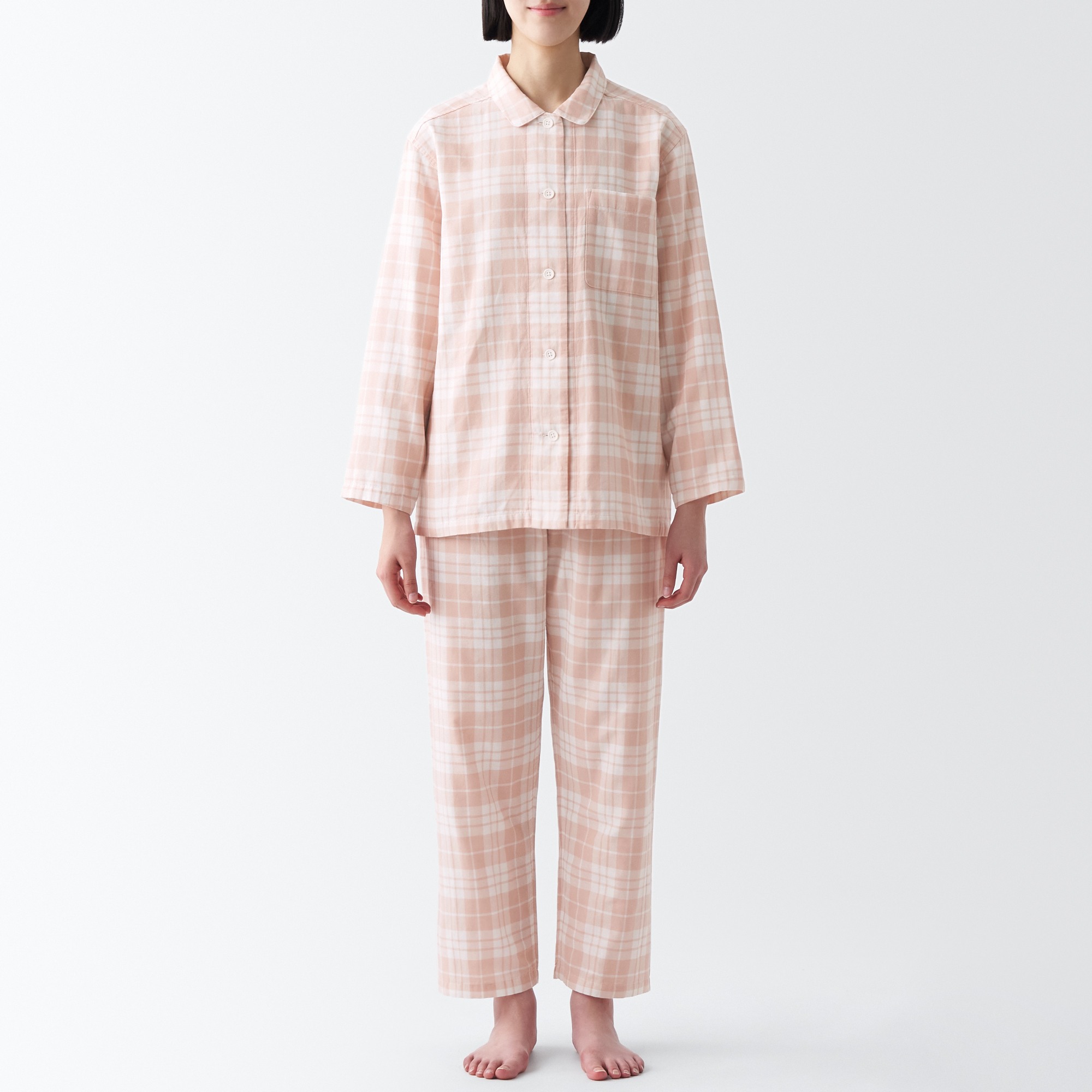 Side Seamless Double Gauze long sleeves Pajamas