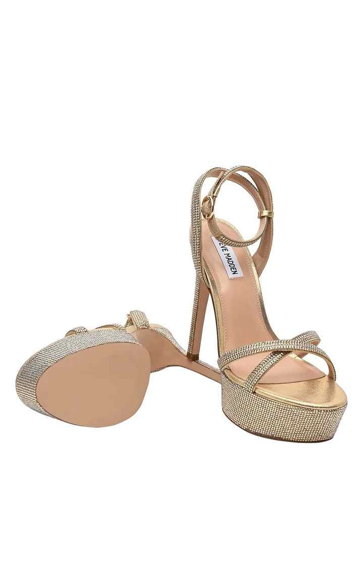 Marciana-R Gold Heel Sandals