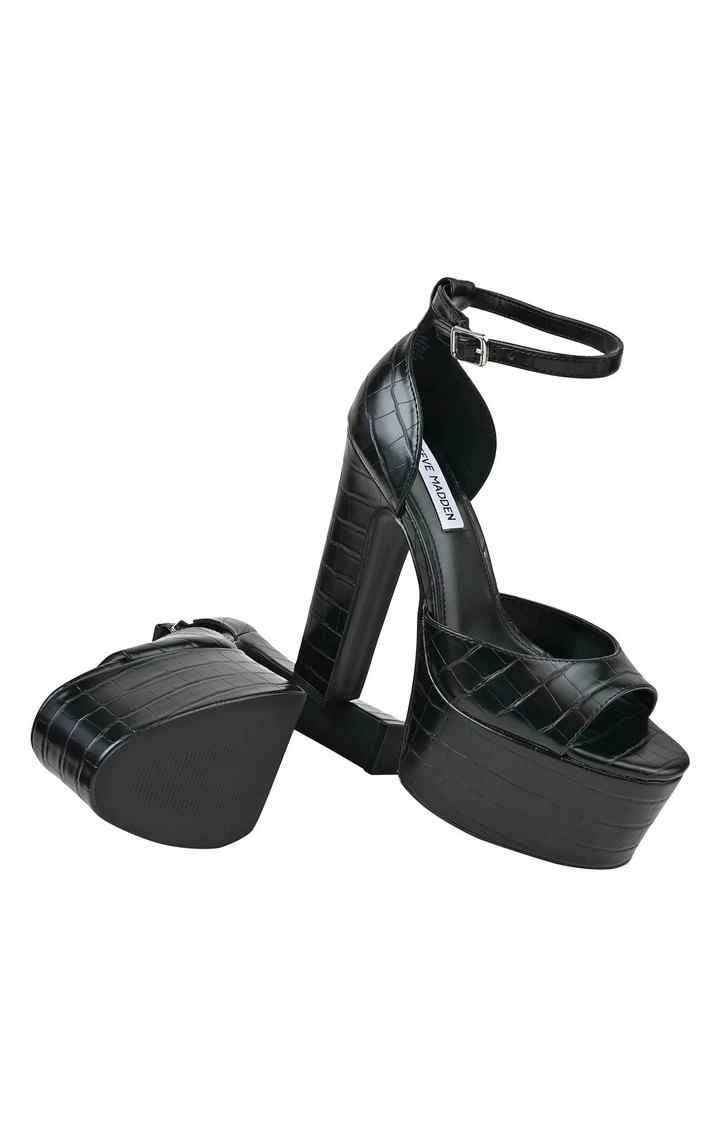 Courtesy Black Heel Sandals