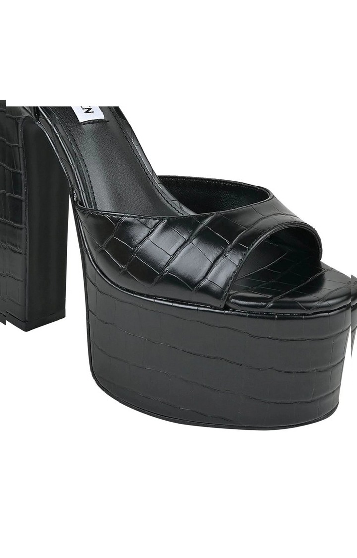 Courtesy Black Heel Sandals