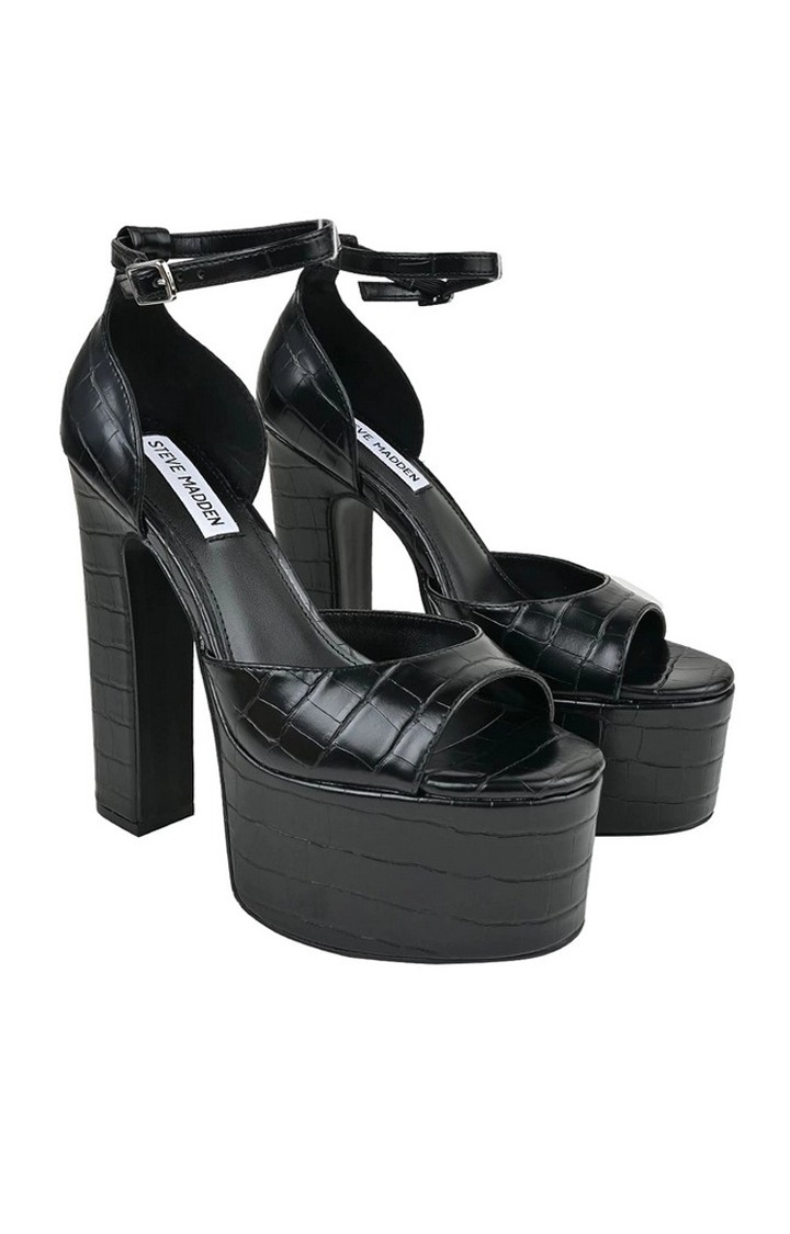 Courtesy Black Heel Sandals