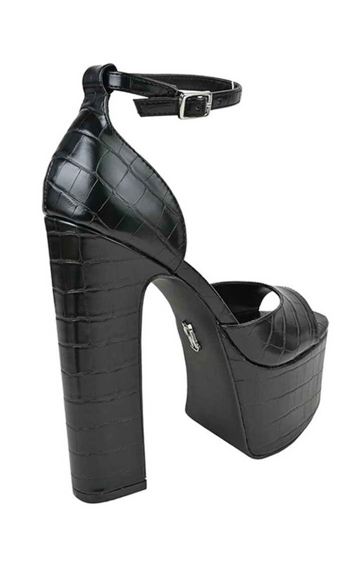 Courtesy Black Heel Sandals