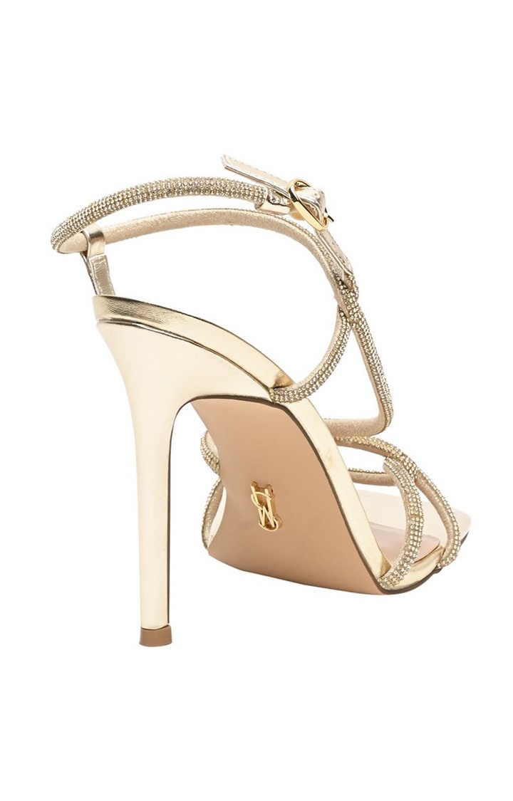 Implicit Gold Heel Sandals