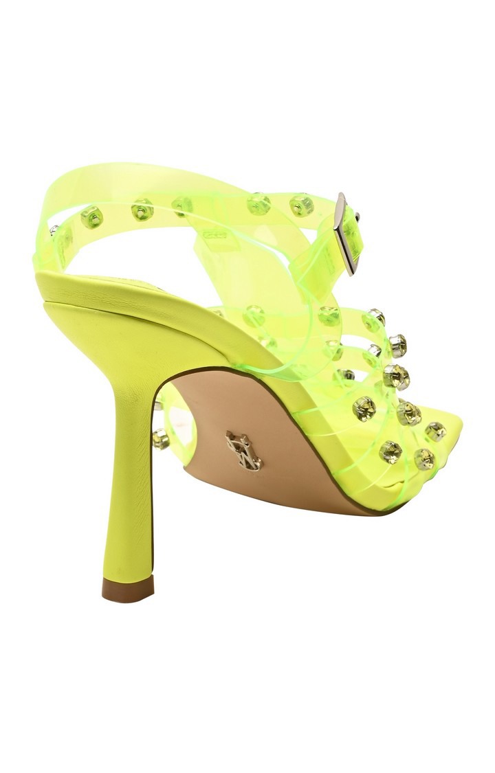 Concert Yellow Heel Sandals
