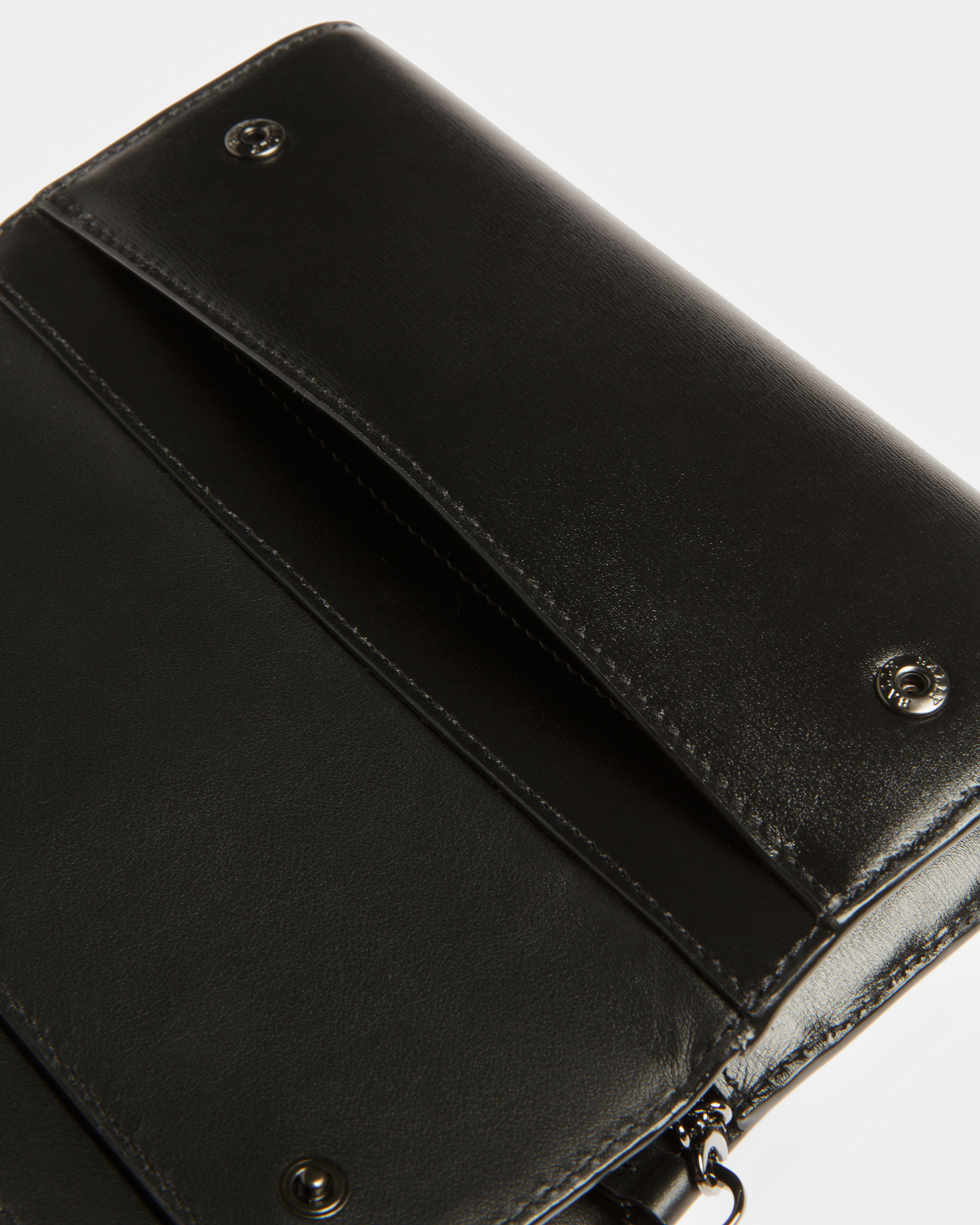 Byanca Leather Travel Wallet In Black
