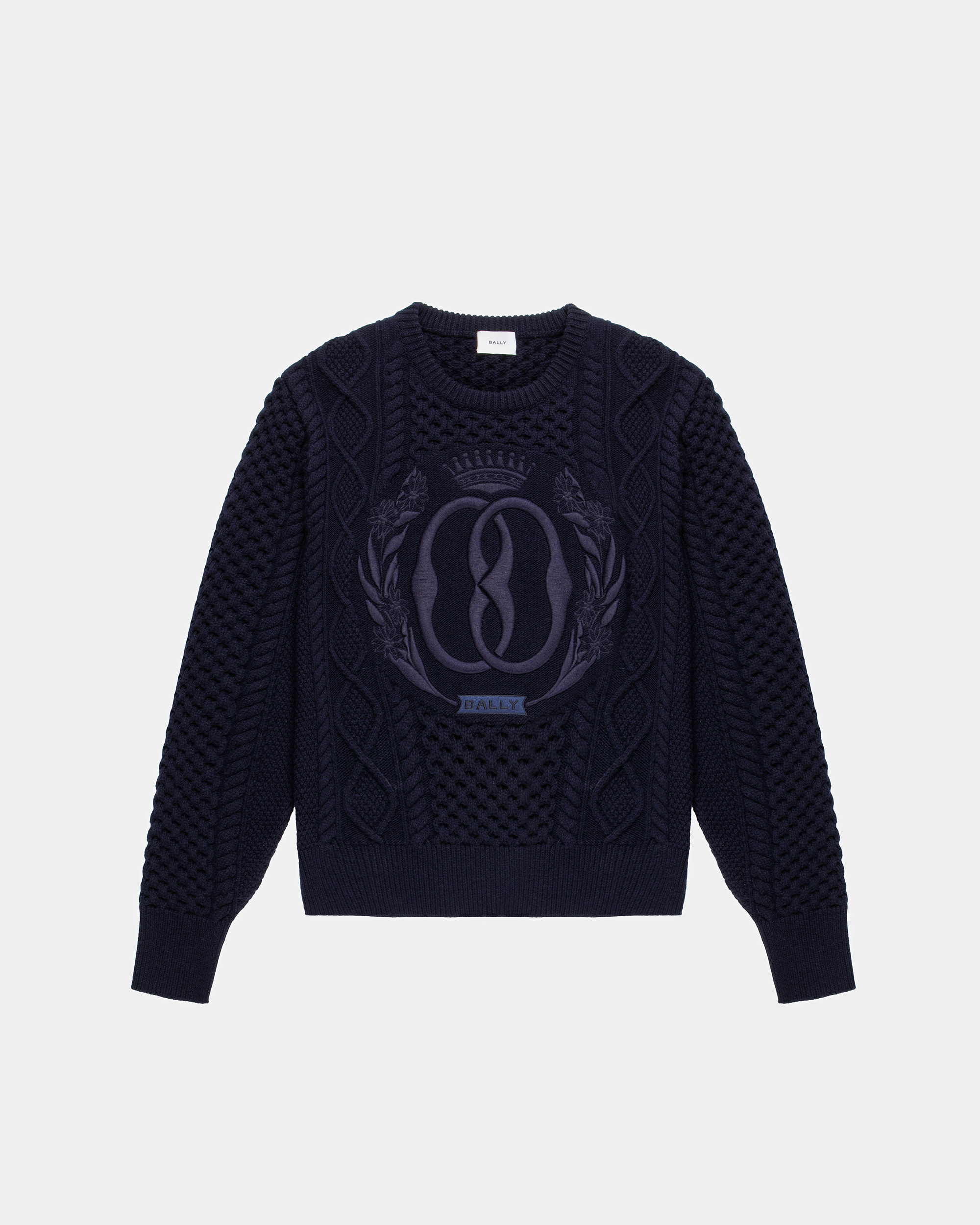 Knitted Crew Neck Sweatshirt