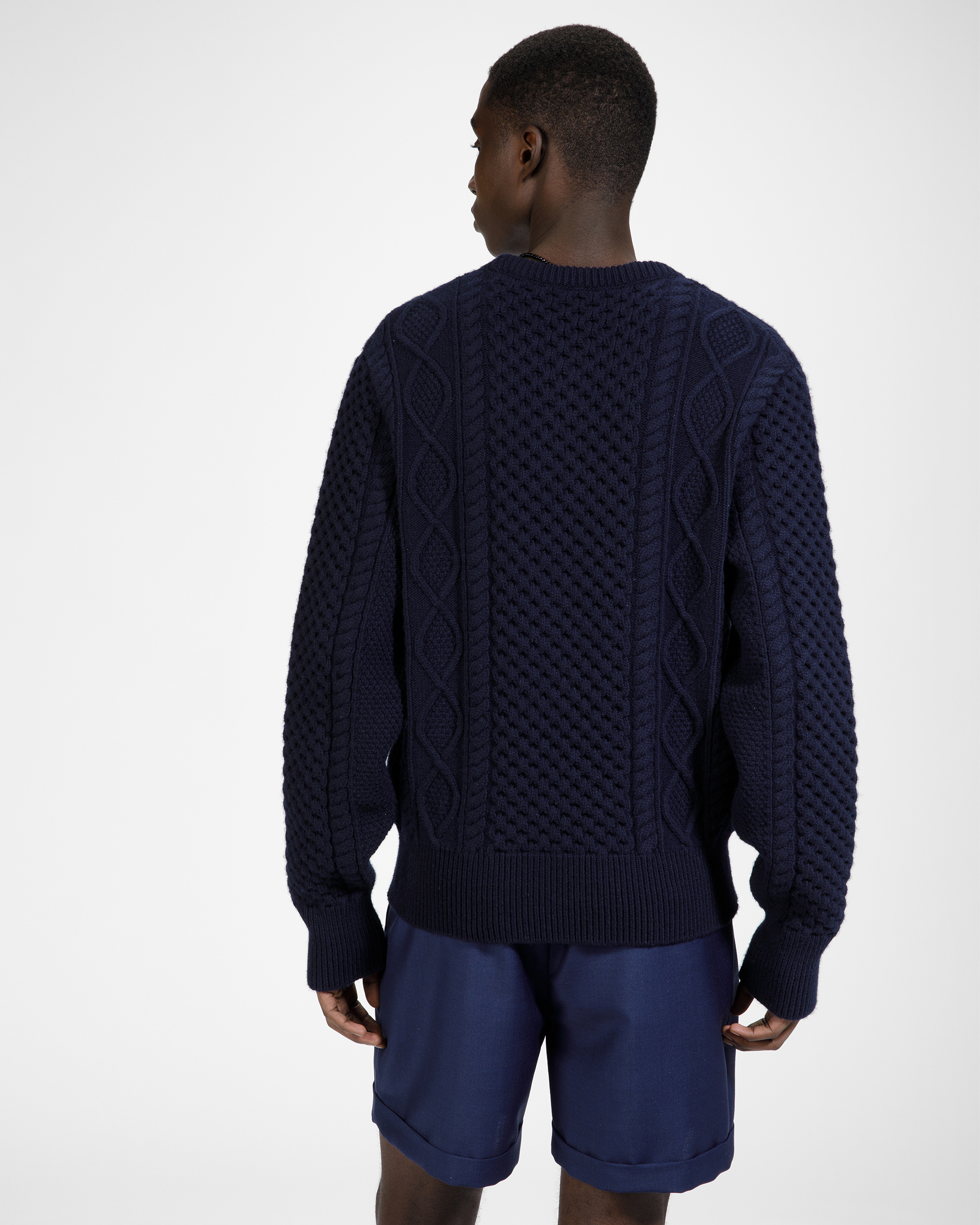 Knitted Crew Neck Sweatshirt
