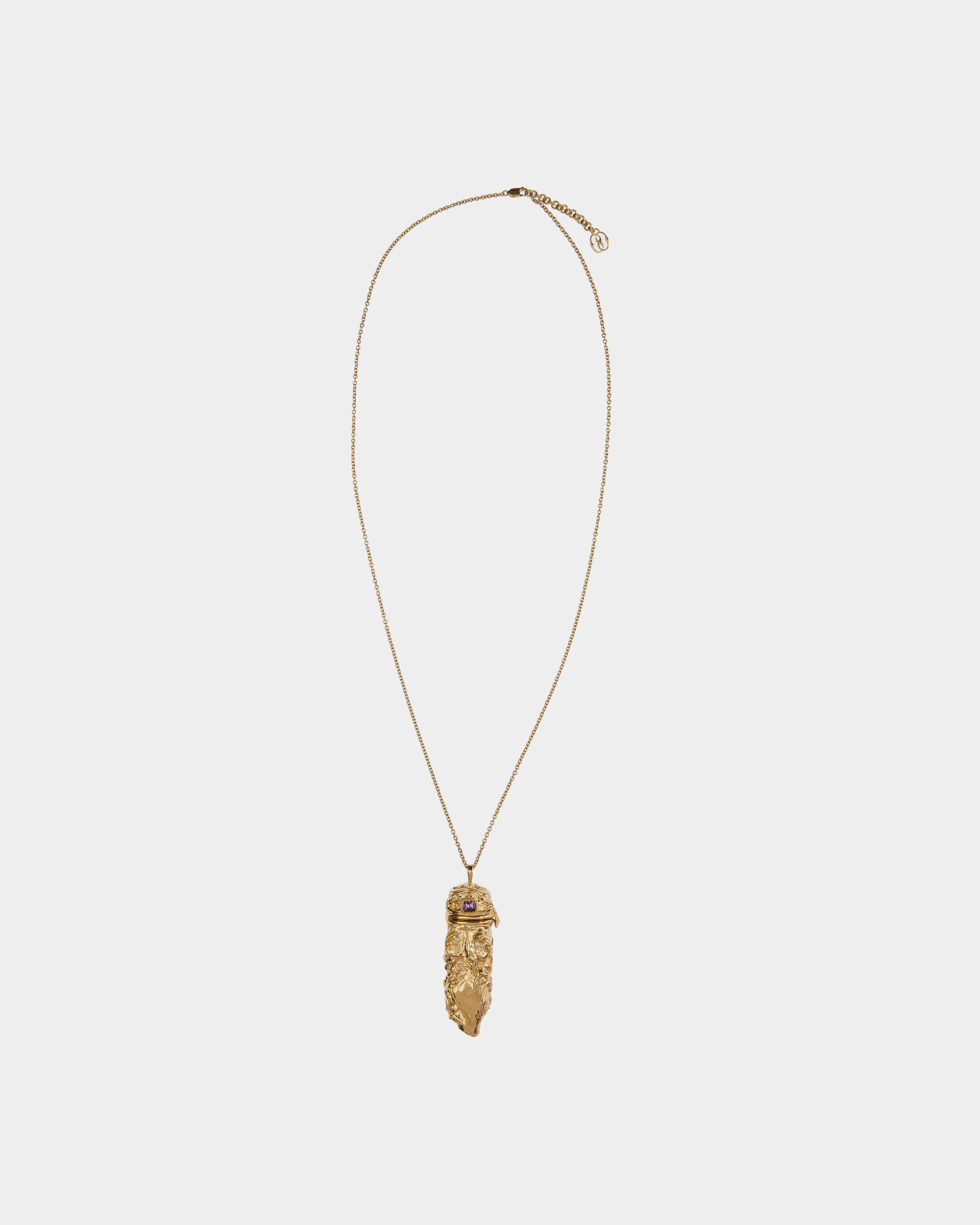 Sculptural-Effect Pendant Necklace