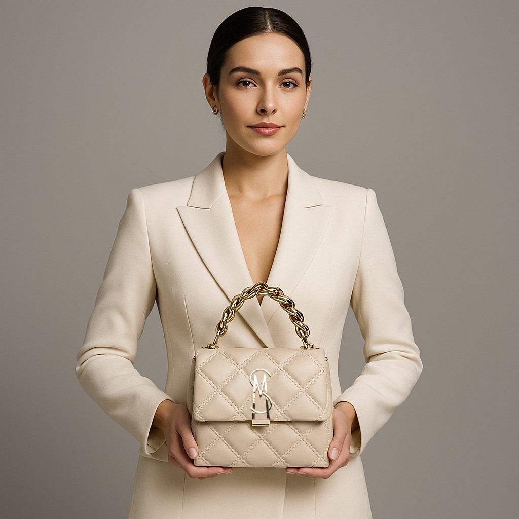 Bworship White Handbags