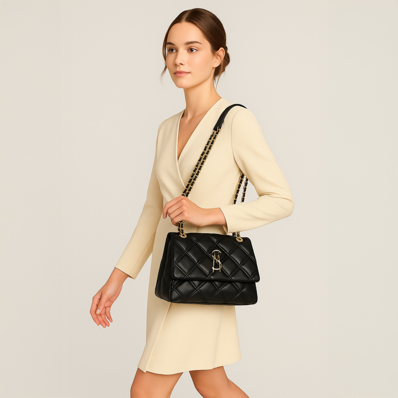 BJOLENE Black Satchel