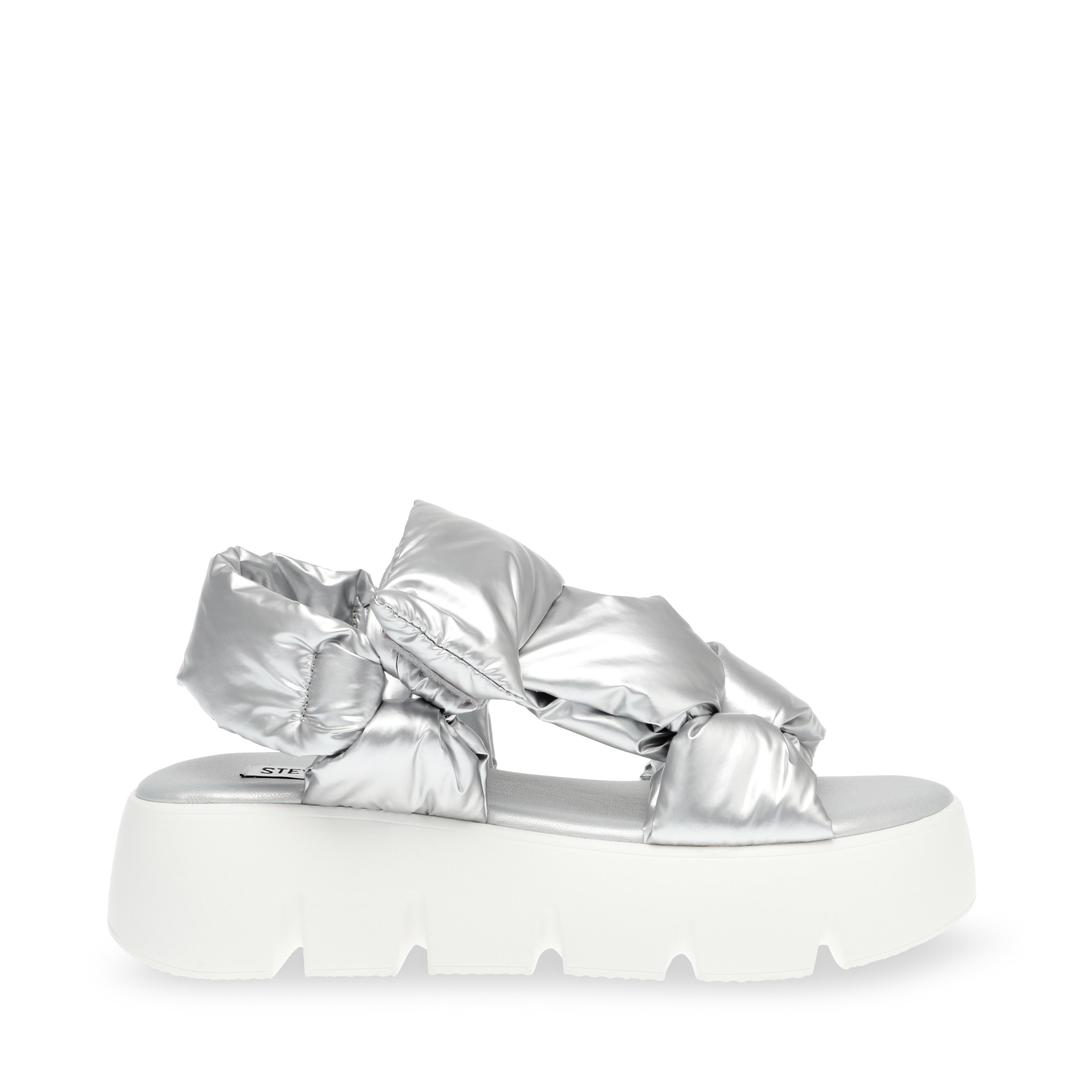 Bonkers Silver Crinkle Flats