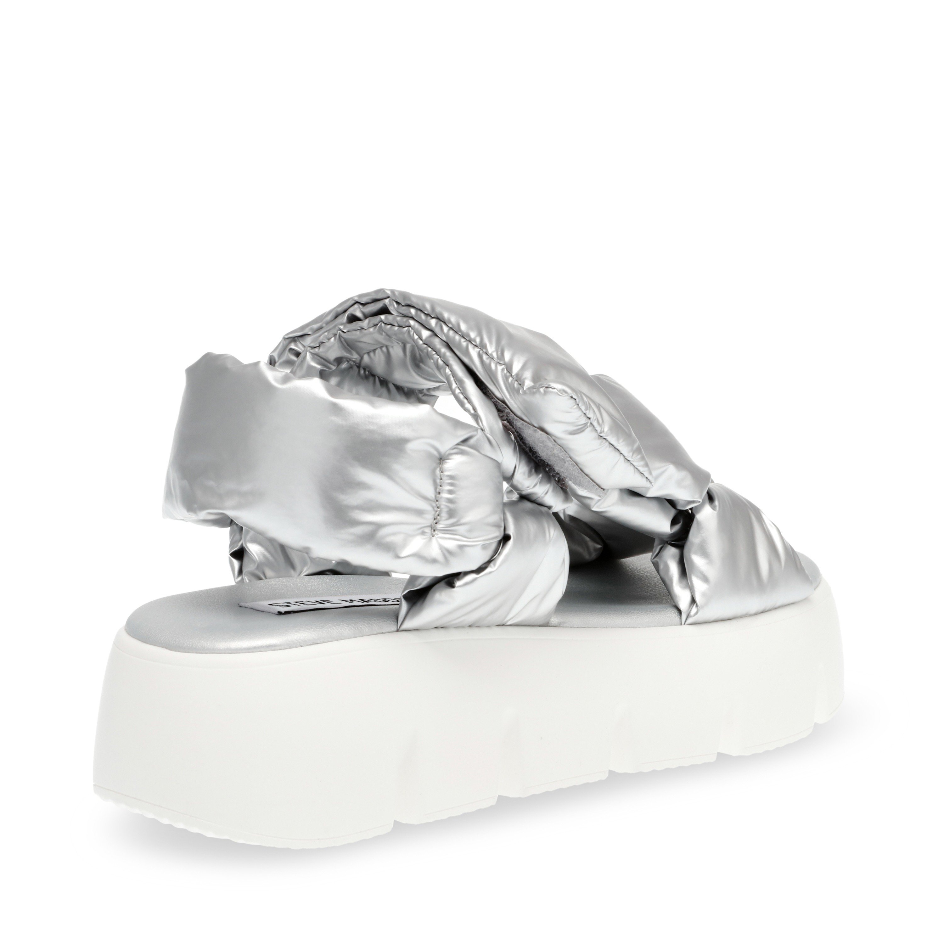 Bonkers Silver Crinkle Flats