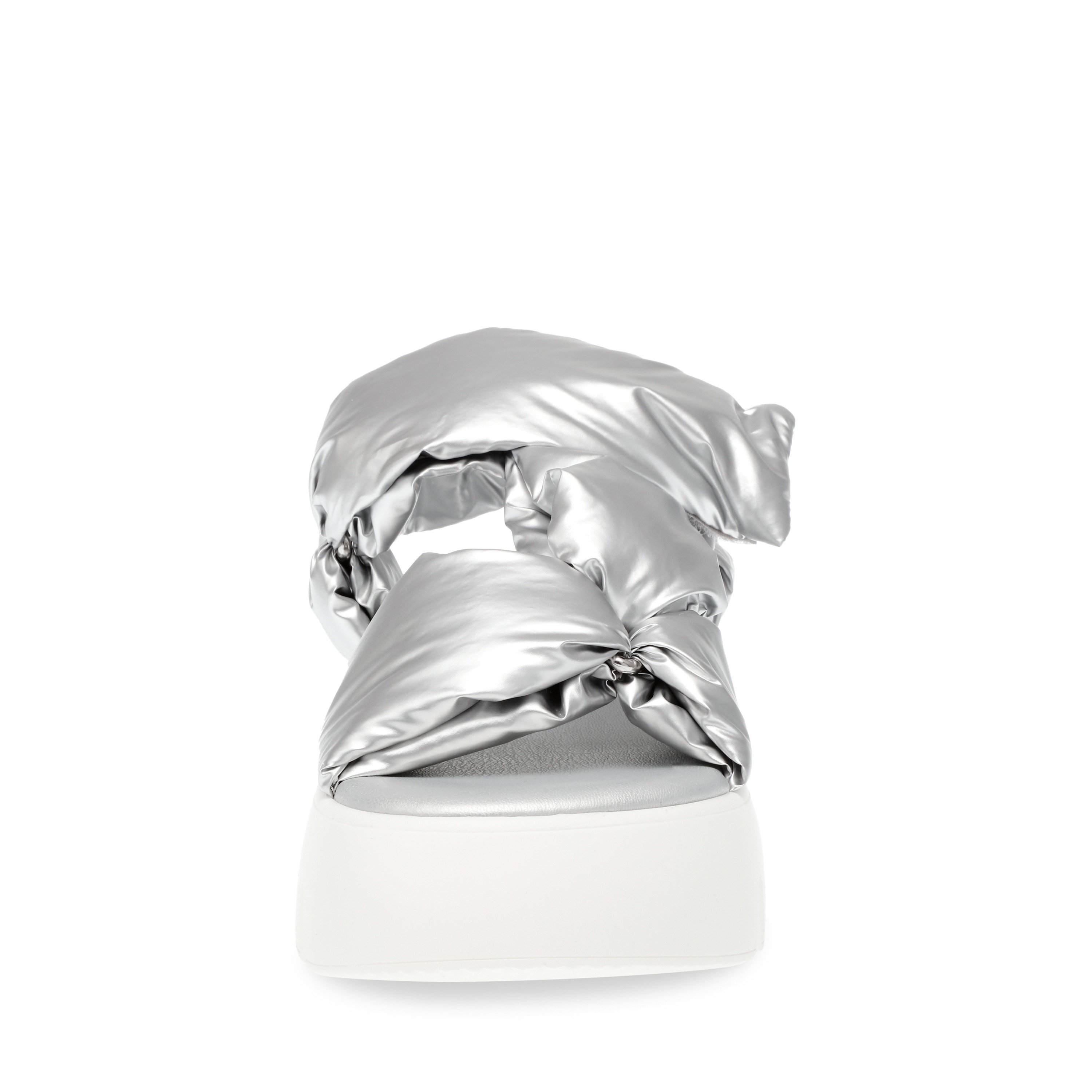 Bonkers Silver Crinkle Flats