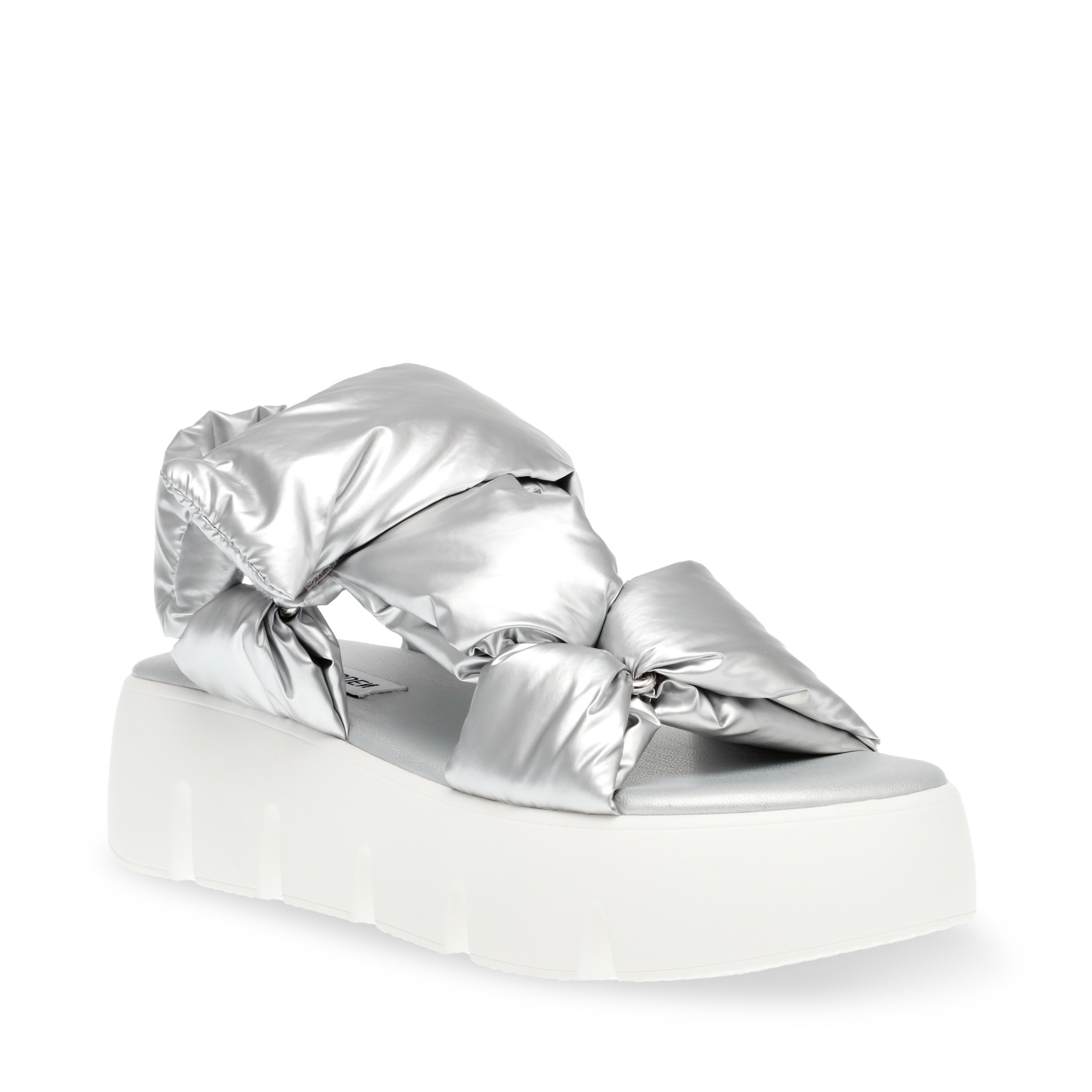 Bonkers Silver Crinkle Flats